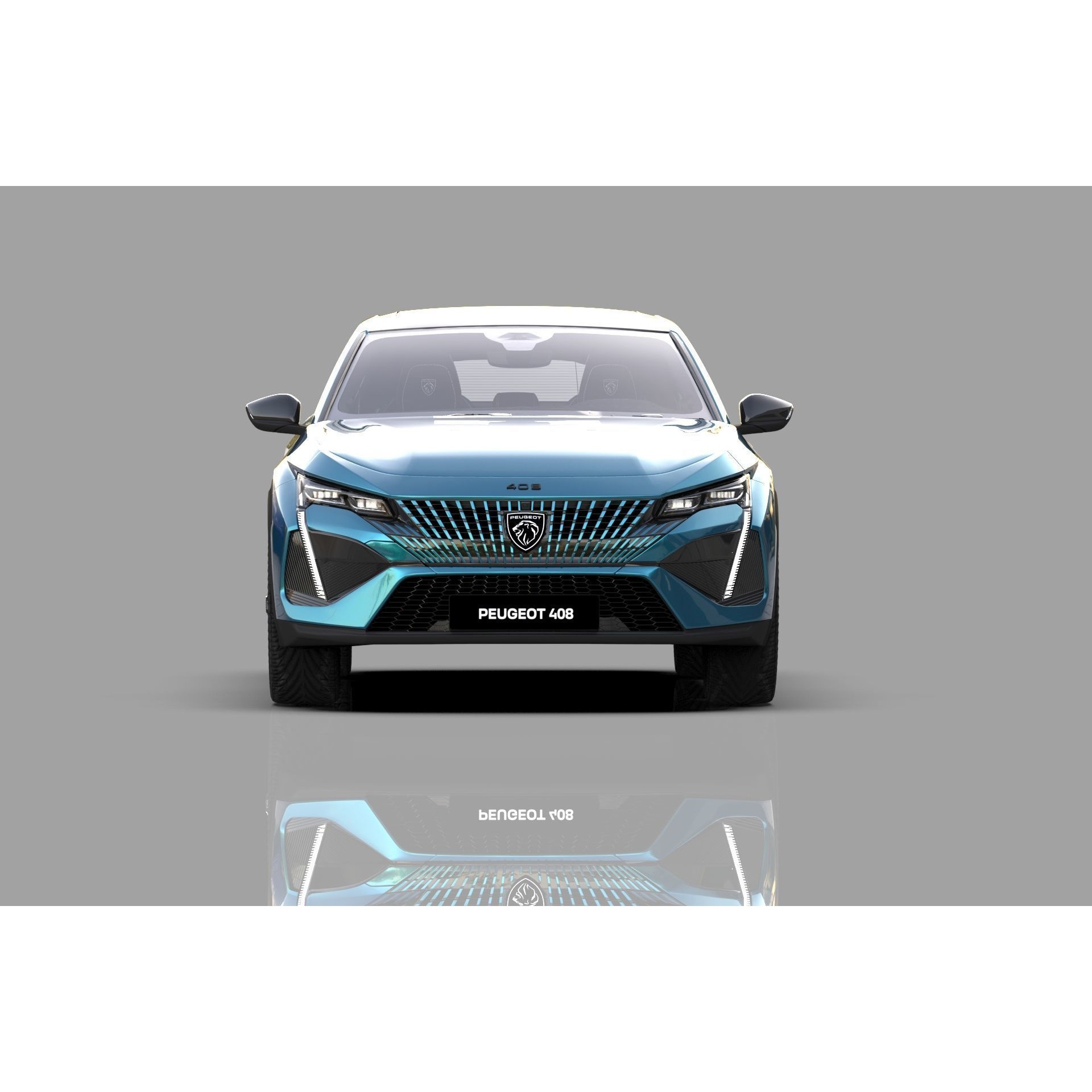 Peugeot 408 Cross 2023 - High-Poly Interior 3D Model - View 10