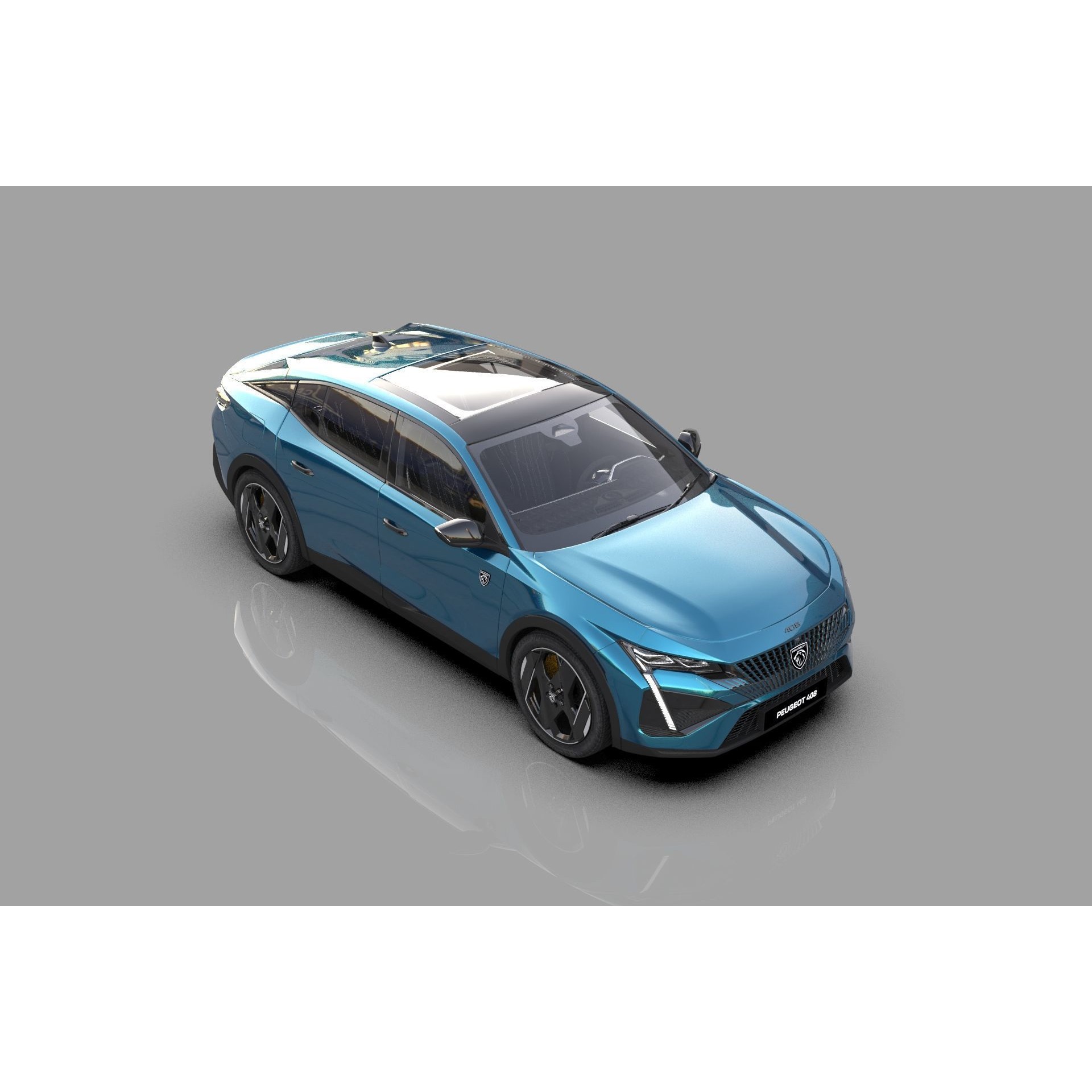 Peugeot 408 Cross 2023 - High-Poly Interior 3D Model - View 12