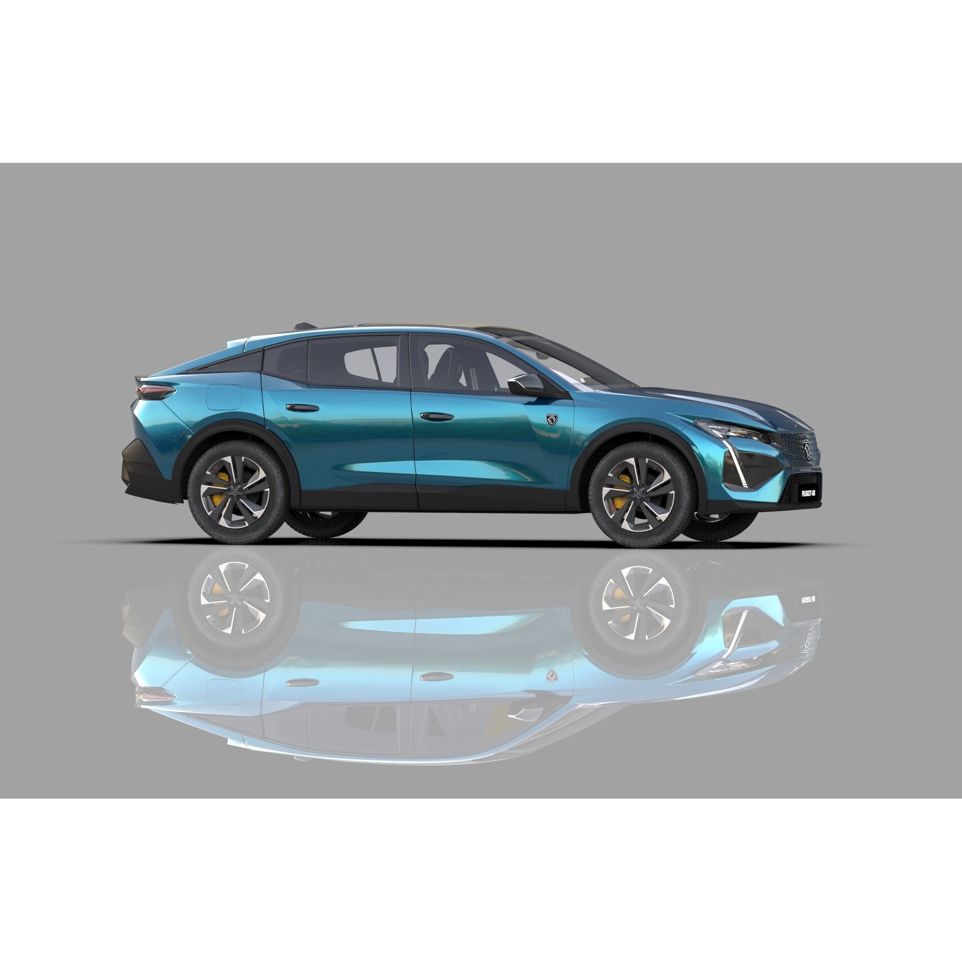 Peugeot 408 Cross 2023 - High-Poly Interior 3D Model - View 13