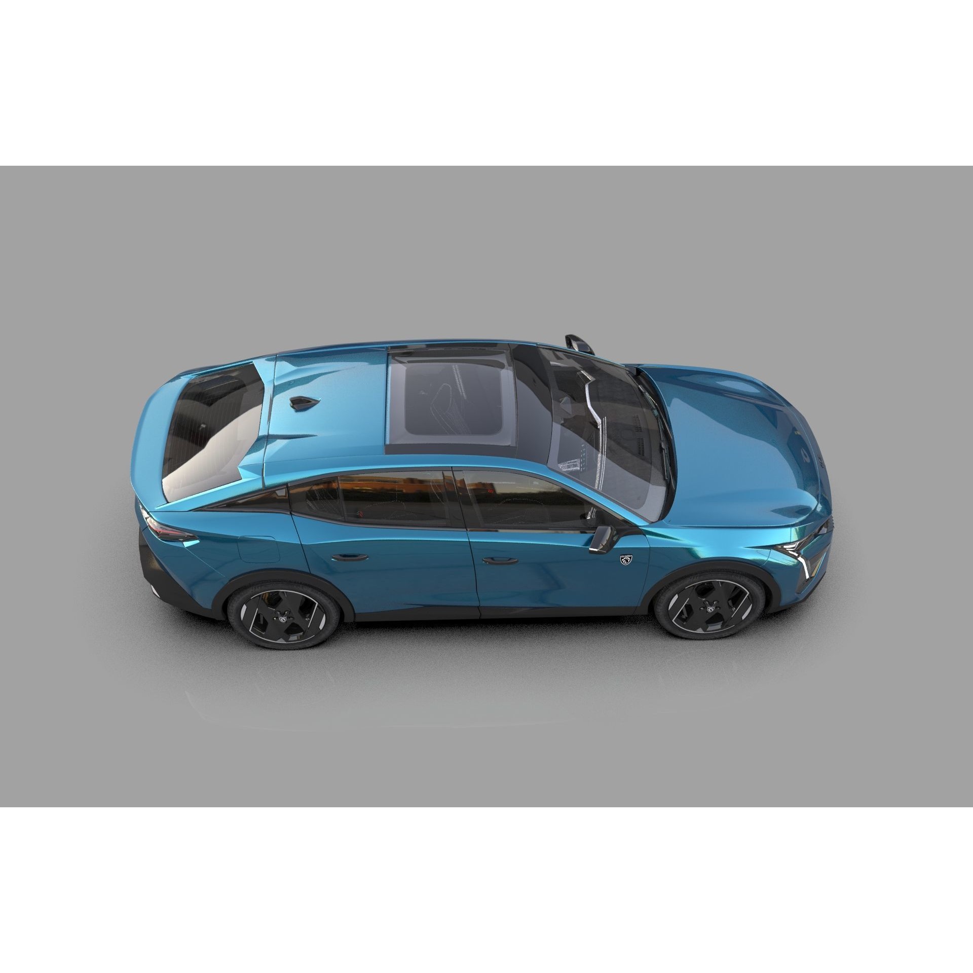Peugeot 408 Cross 2023 - High-Poly Interior 3D Model - View 24