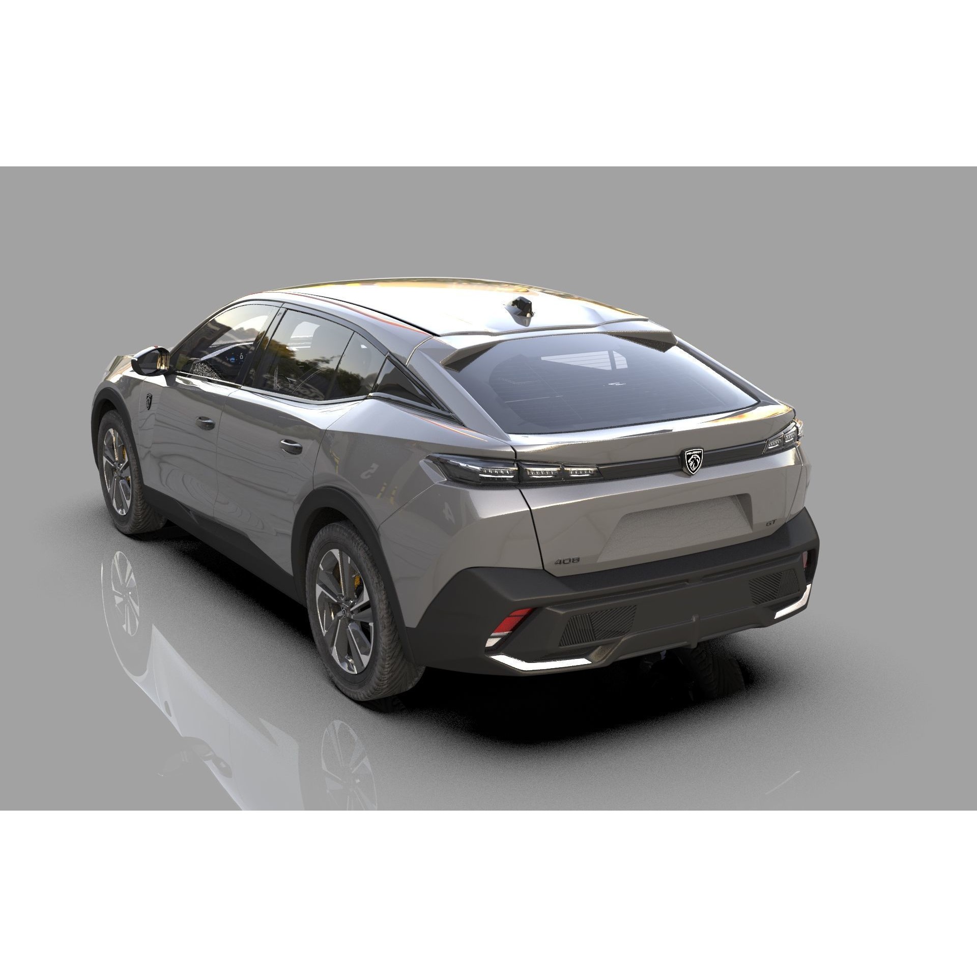 Peugeot 408 Cross 2023 - High-Poly Interior 3D Model - View 27