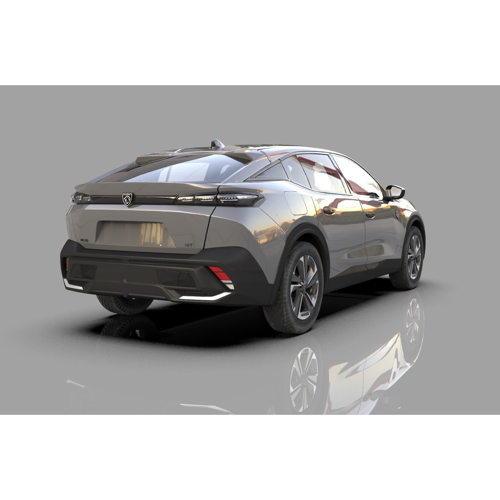 Peugeot 408 Cross 2023 - High-Poly Interior 3D Model - View 28