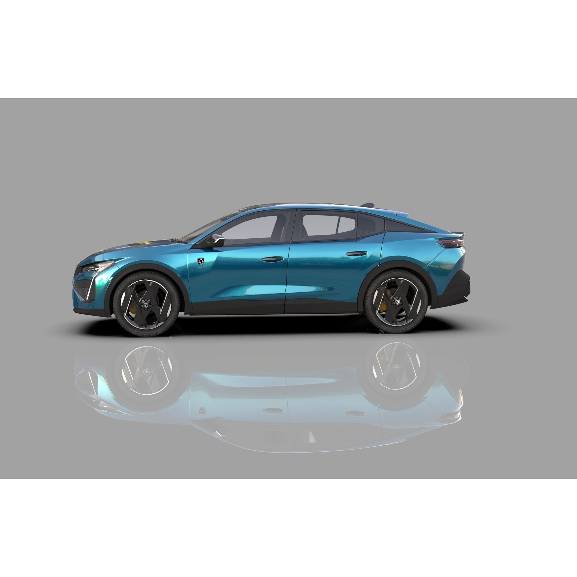 Peugeot 408 Cross 2023 - High-Poly Interior 3D Model - View 4