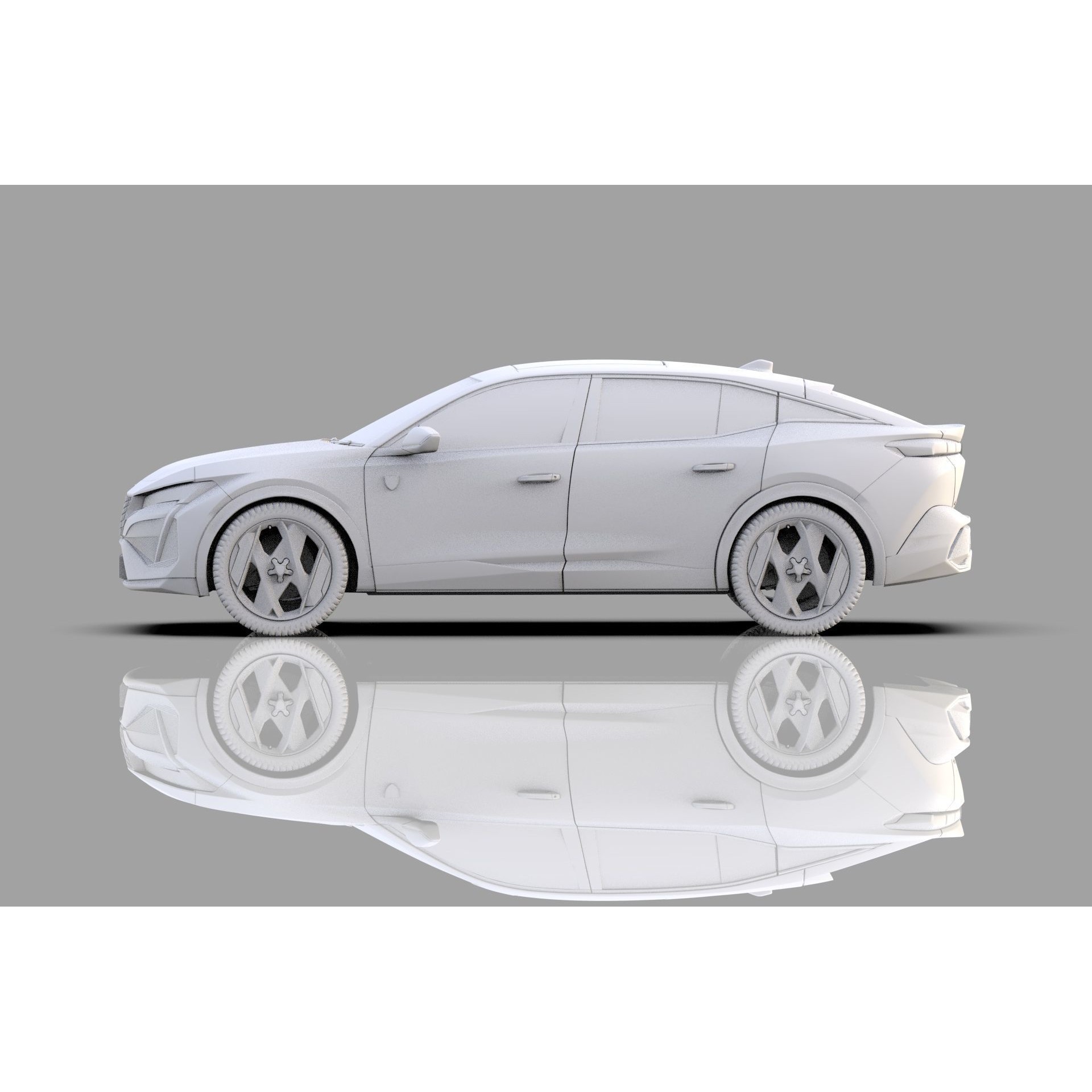 Peugeot 408 Cross 2023 - High-Poly Interior 3D Model - View 47