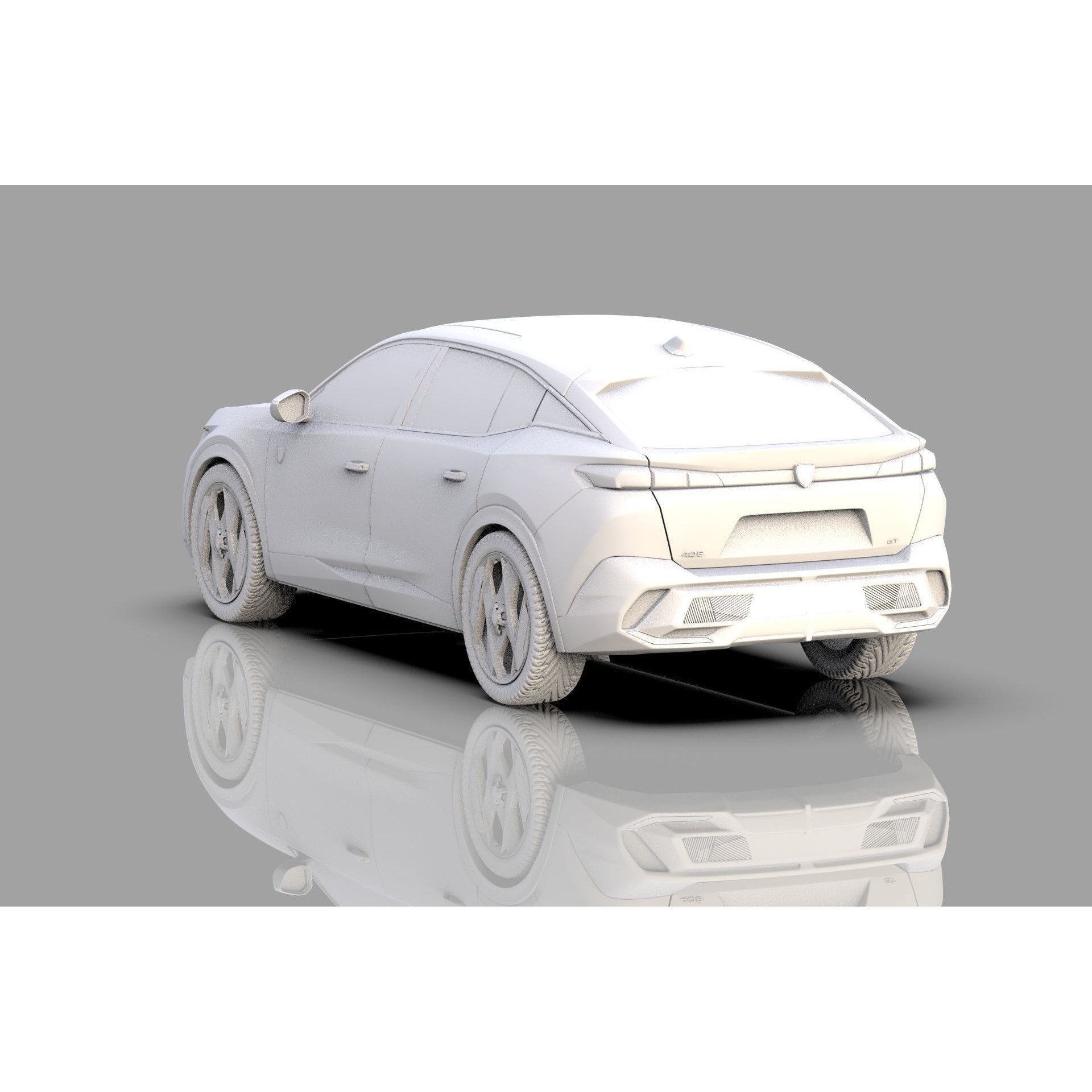 Peugeot 408 Cross 2023 - High-Poly Interior 3D Model - View 48
