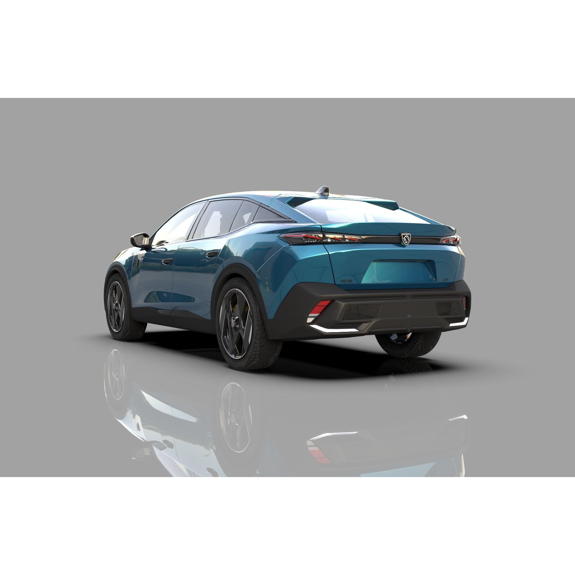 Peugeot 408 Cross 2023 - High-Poly Interior 3D Model - View 5