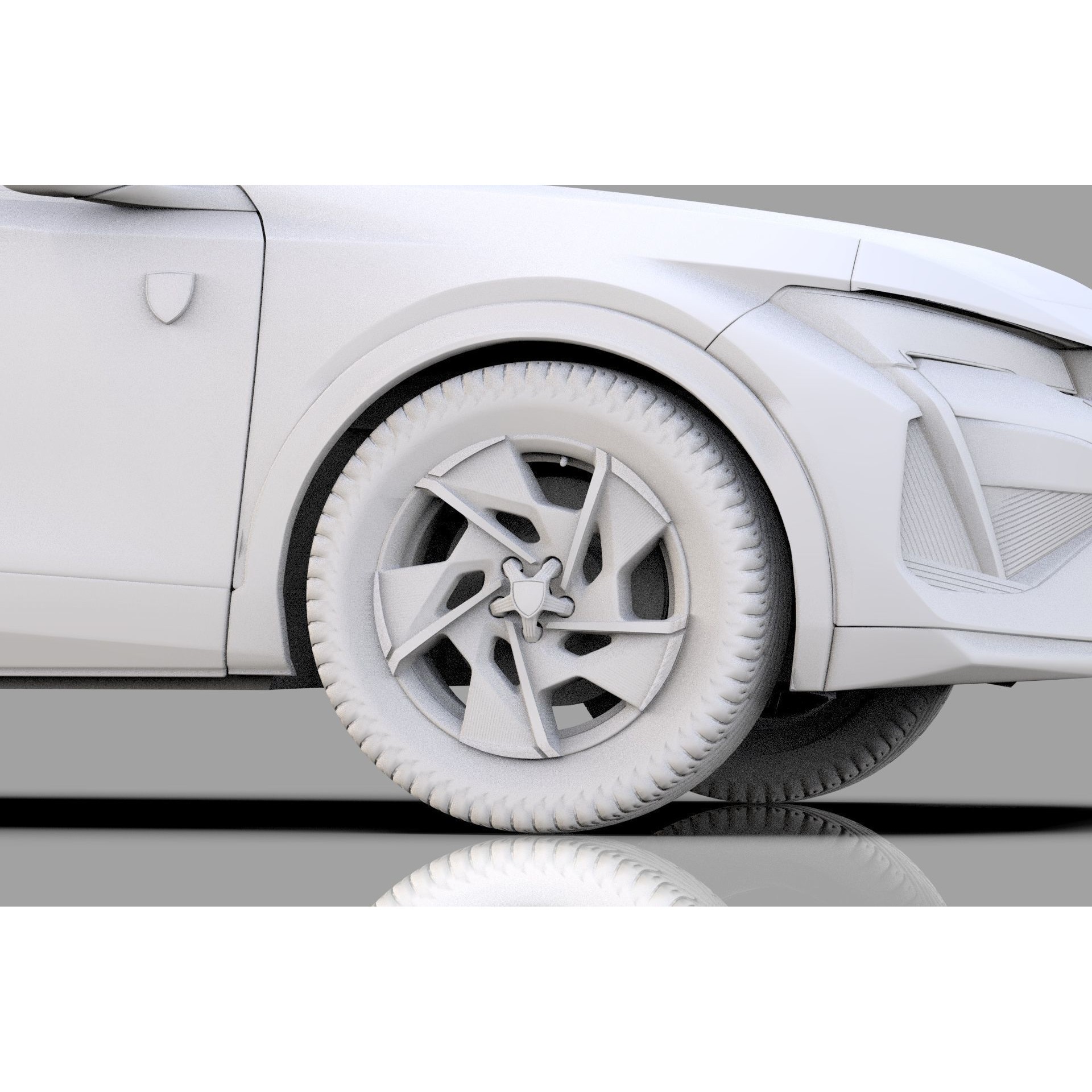 Peugeot 408 Cross 2023 - High-Poly Interior 3D Model - View 53