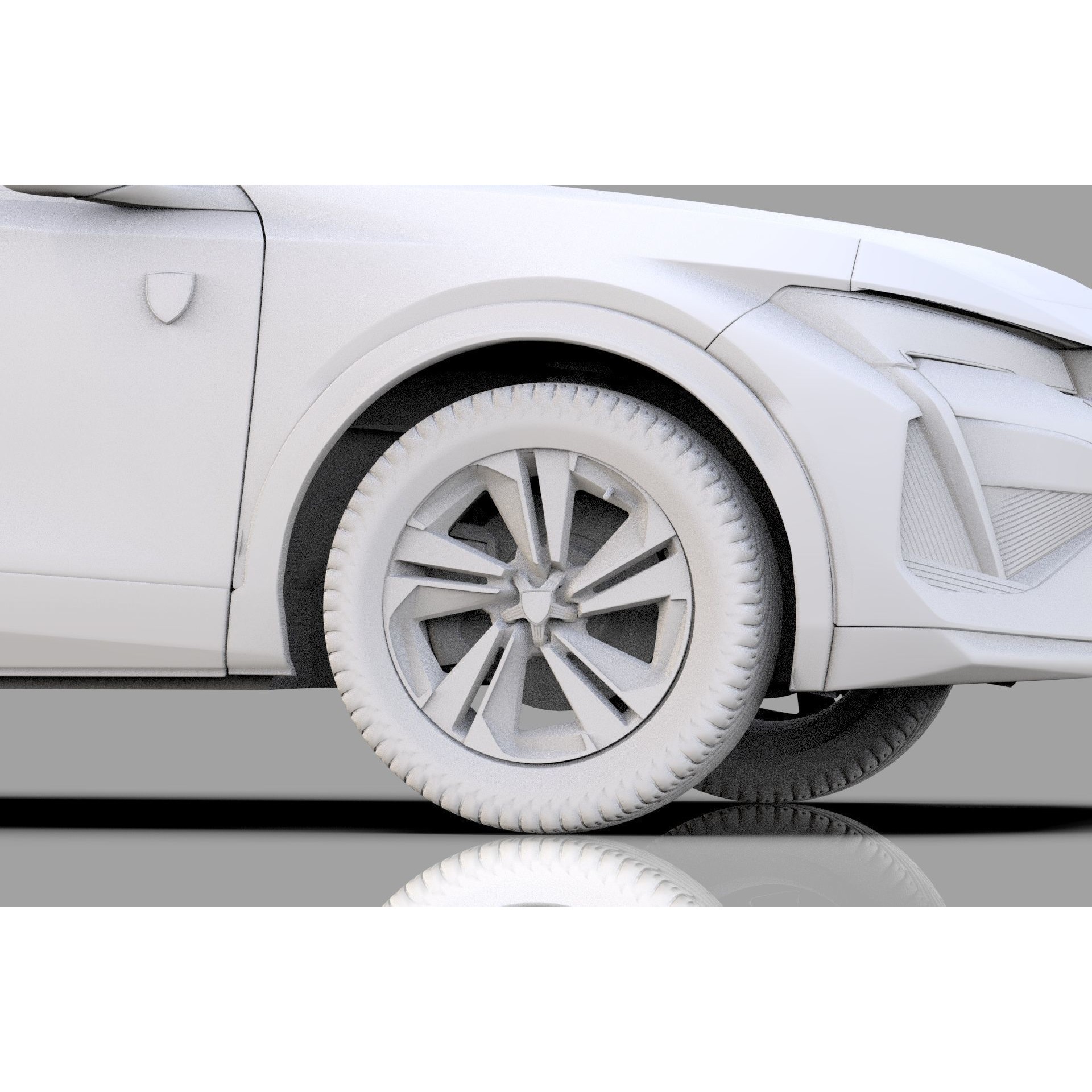 Peugeot 408 Cross 2023 - High-Poly Interior 3D Model - View 54