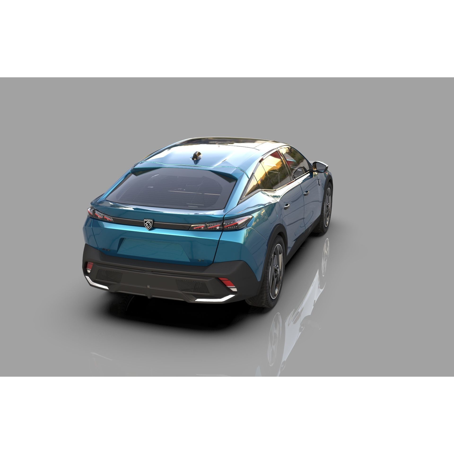 Peugeot 408 Cross 2023 - High-Poly Interior 3D Model - View 6