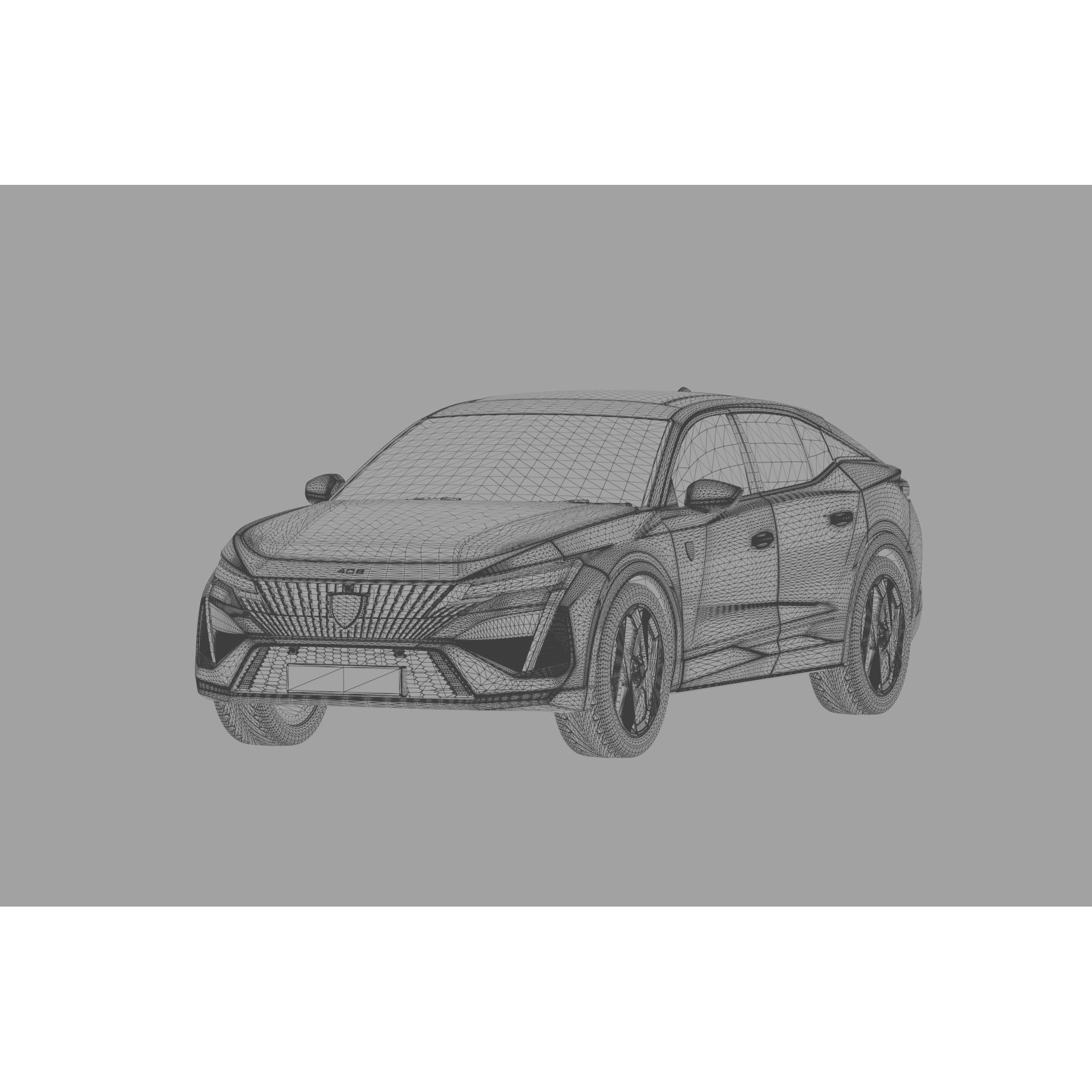 Peugeot 408 Cross 2023 - High-Poly Interior 3D Model - View 60
