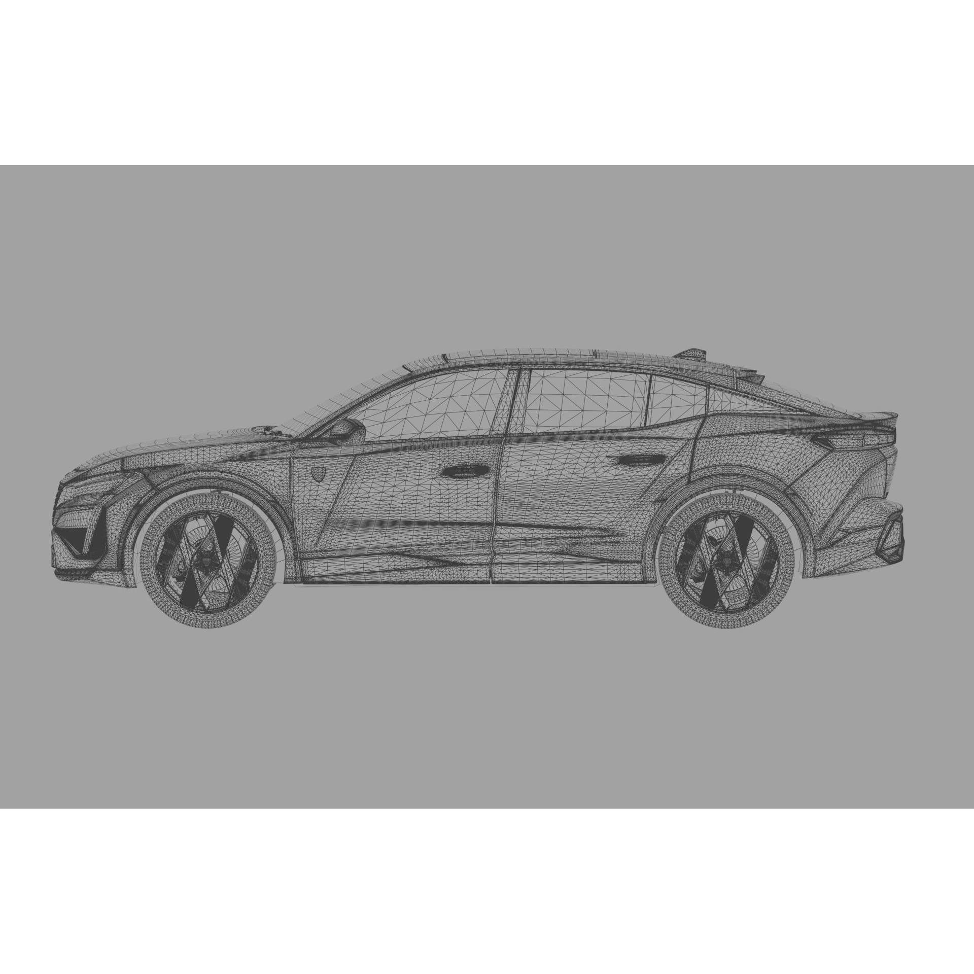 Peugeot 408 Cross 2023 - High-Poly Interior 3D Model - View 62