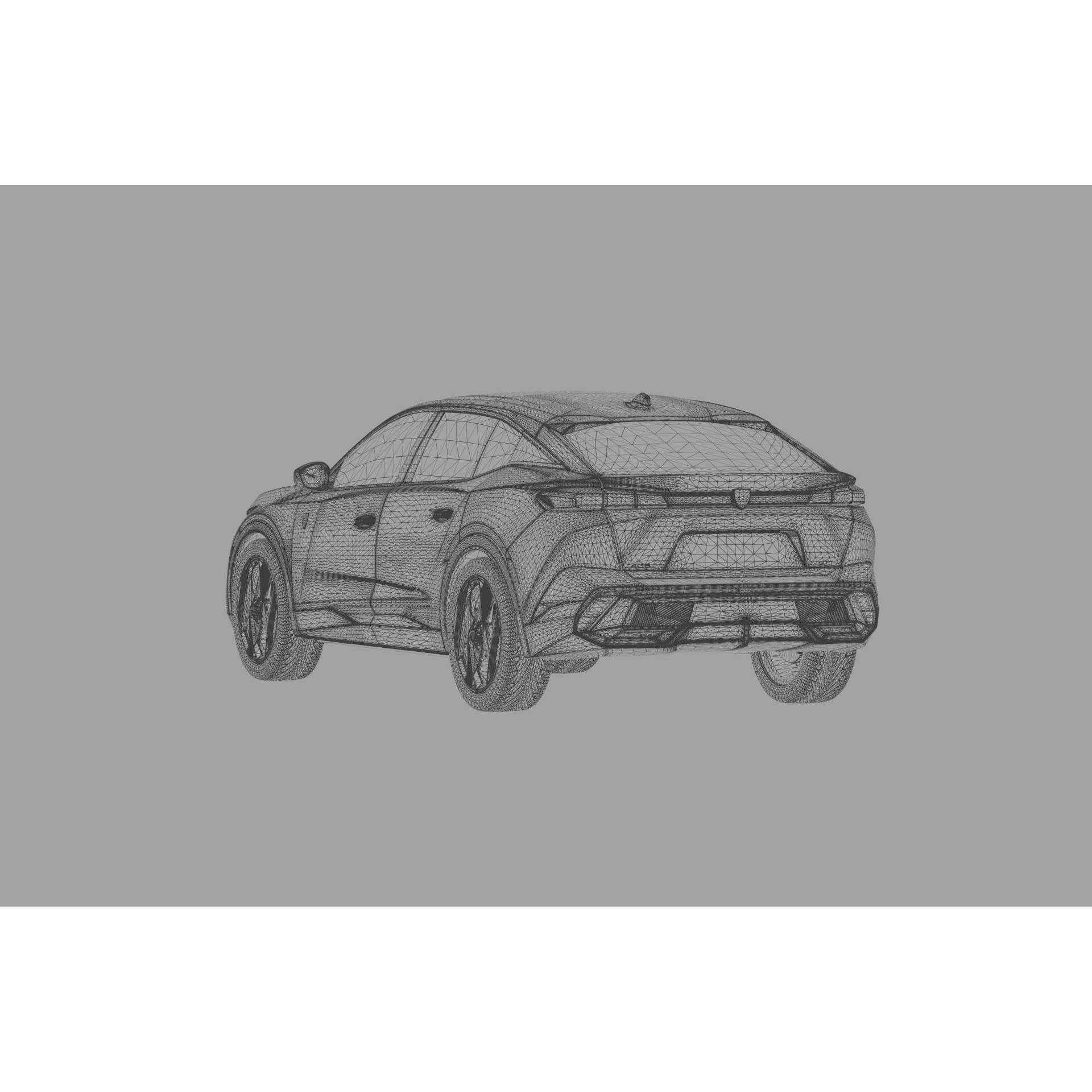 Peugeot 408 Cross 2023 - High-Poly Interior 3D Model - View 63