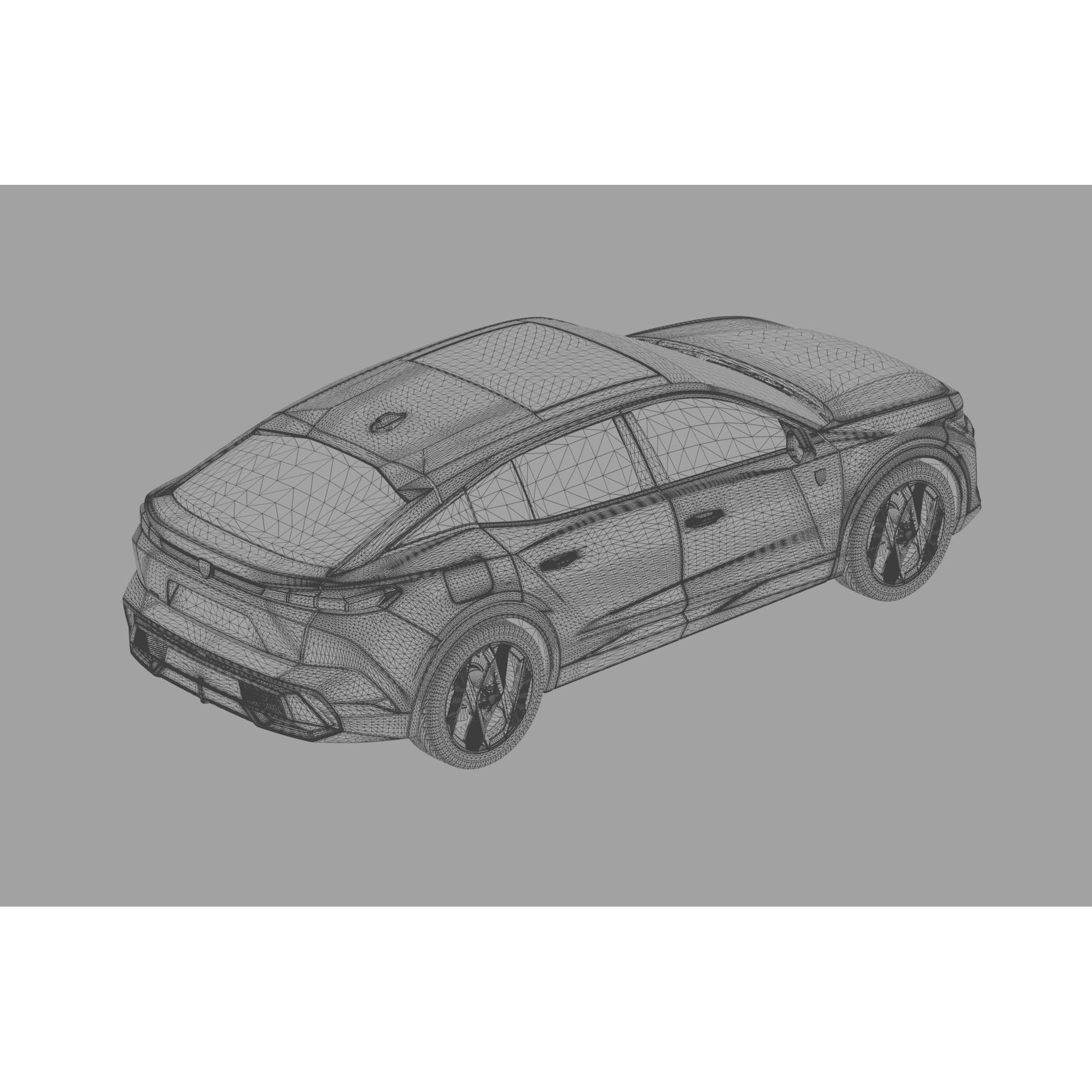 Peugeot 408 Cross 2023 - High-Poly Interior 3D Model - View 64