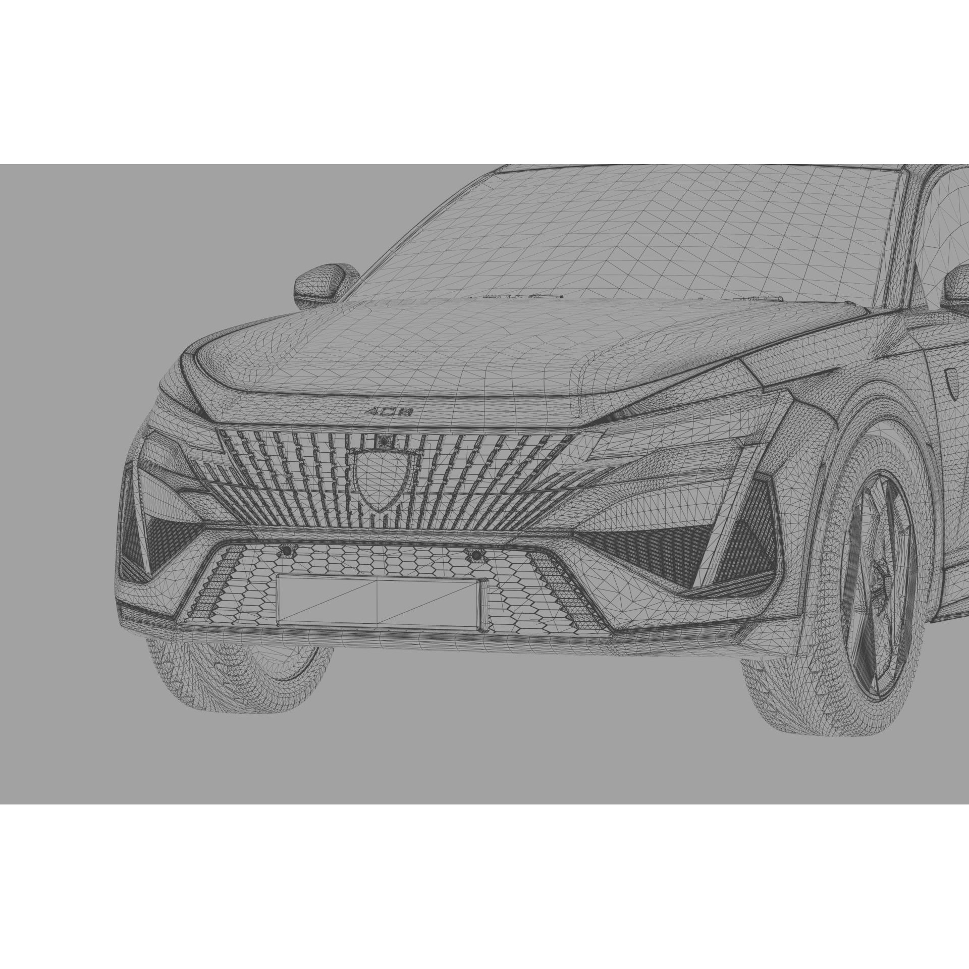 Peugeot 408 Cross 2023 - High-Poly Interior 3D Model - View 67