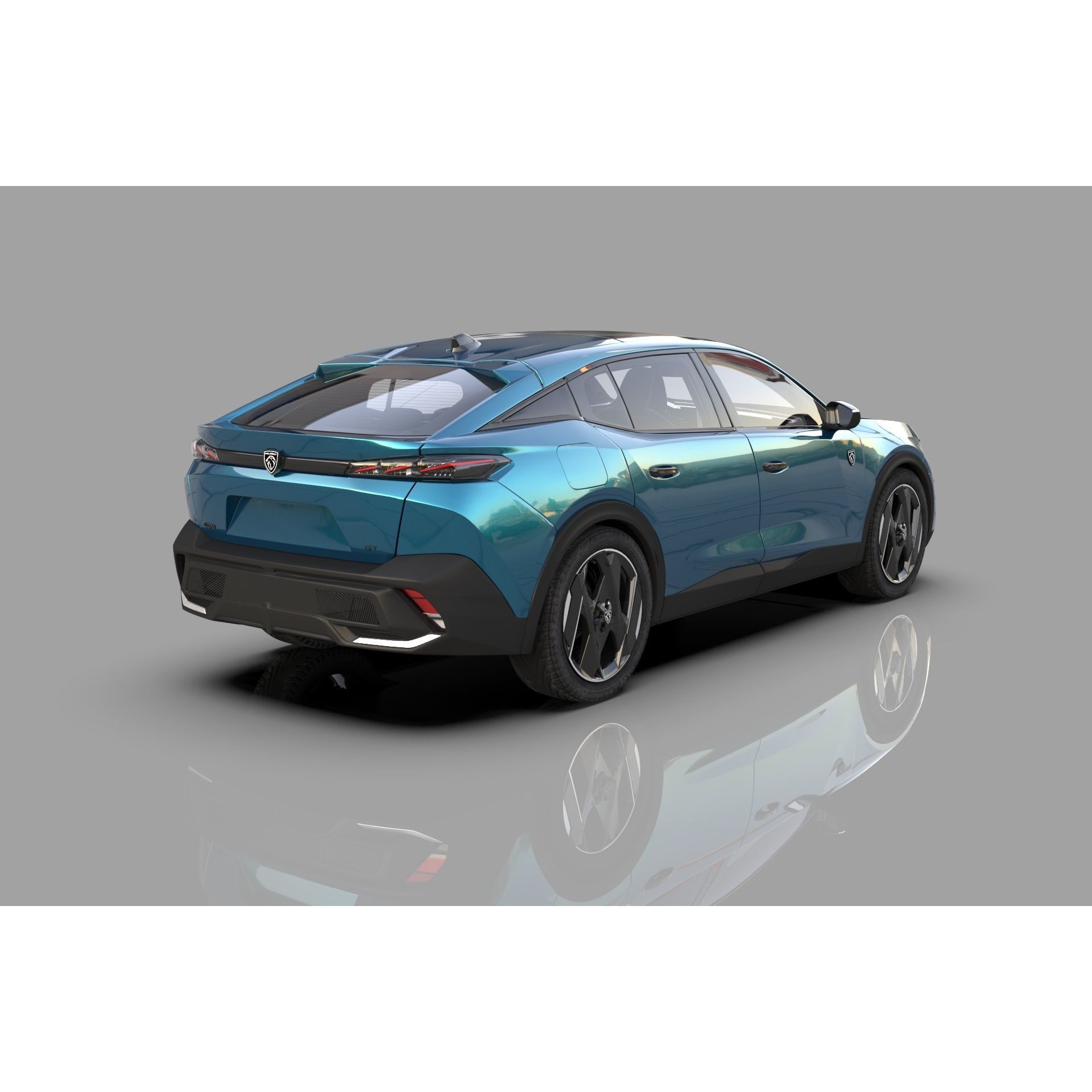 Peugeot 408 Cross 2023 - High-Poly Interior 3D Model - View 7