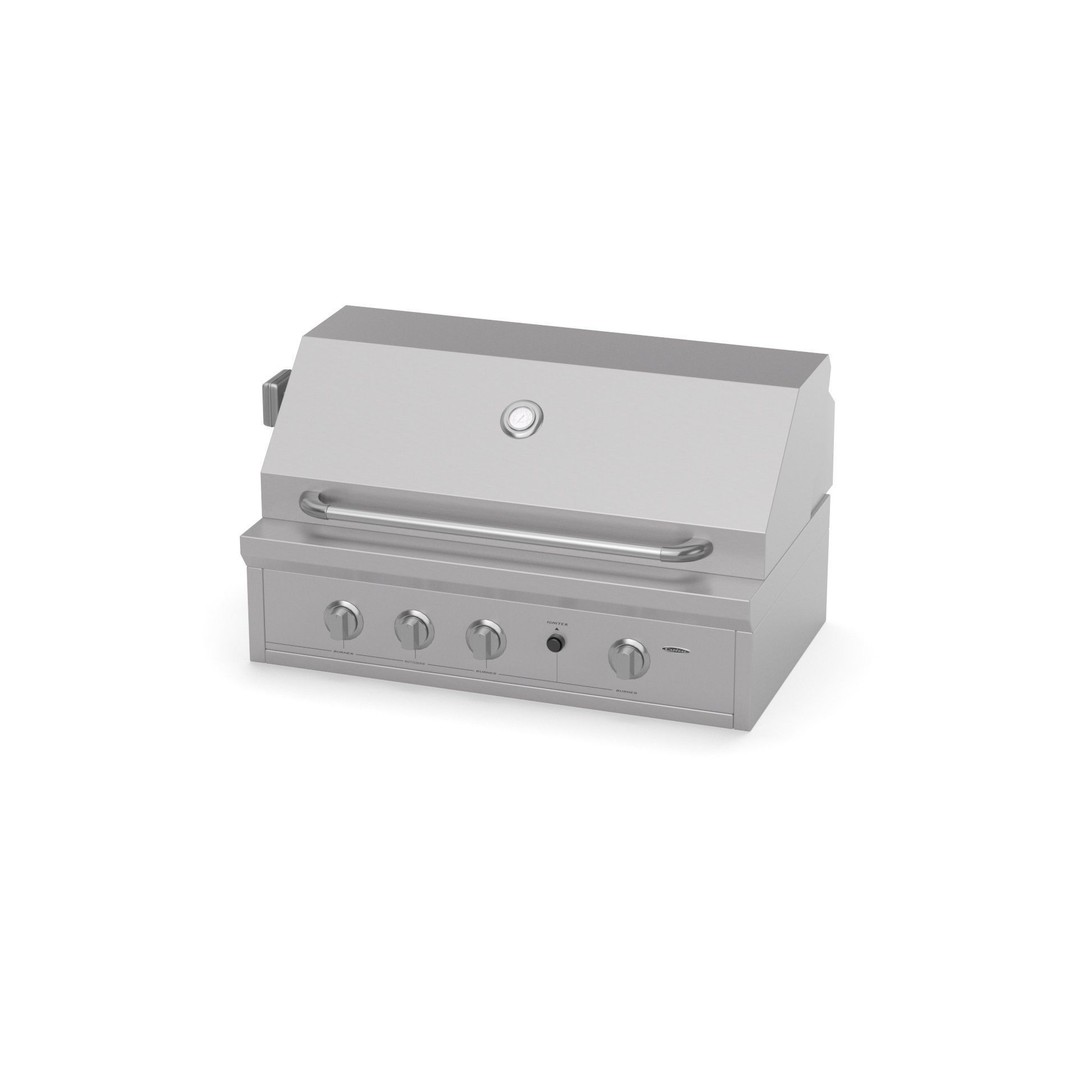 Capital Solid Flat Plate Pro36Rbi Open Grill BBQ 3D Model – High Poly PBR Asset, FBX, Blender - View 16