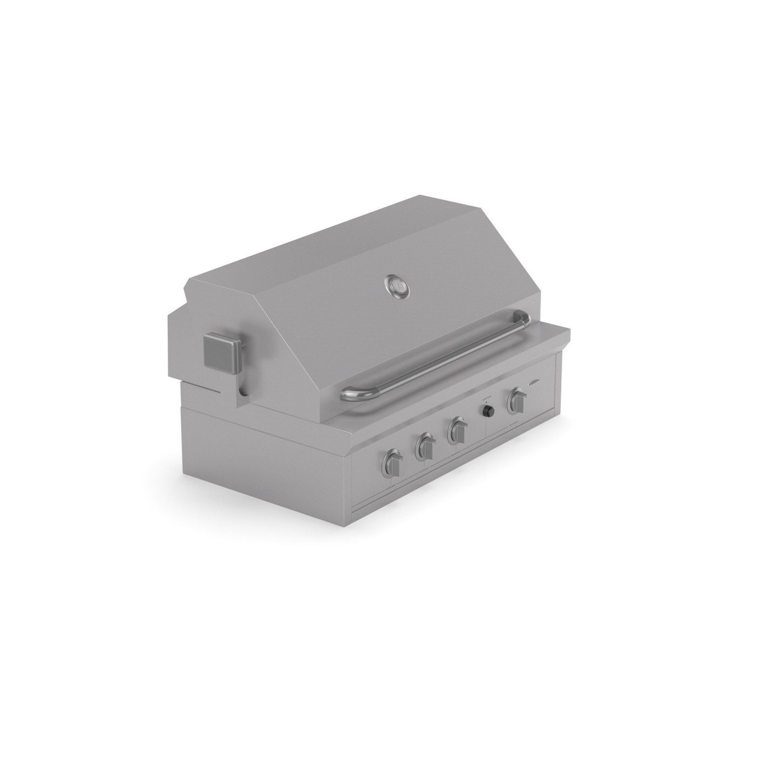 Capital Solid Flat Plate Pro36Rbi Open Grill BBQ 3D Model – High Poly PBR Asset, FBX, Blender - View 21
