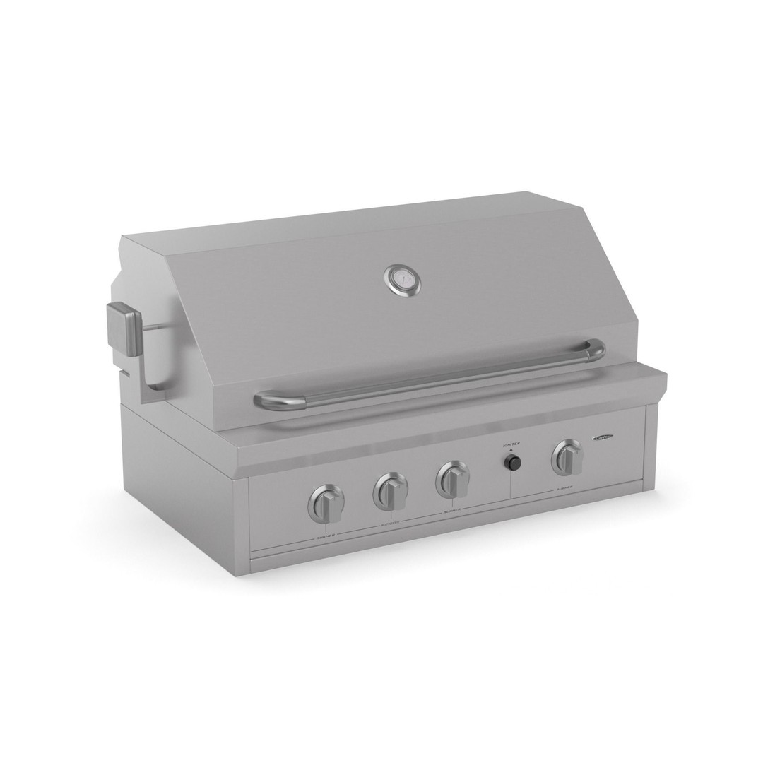 Capital Solid Flat Plate Pro36Rbi Open Grill BBQ 3D Model – High Poly PBR Asset, FBX, Blender - View 3