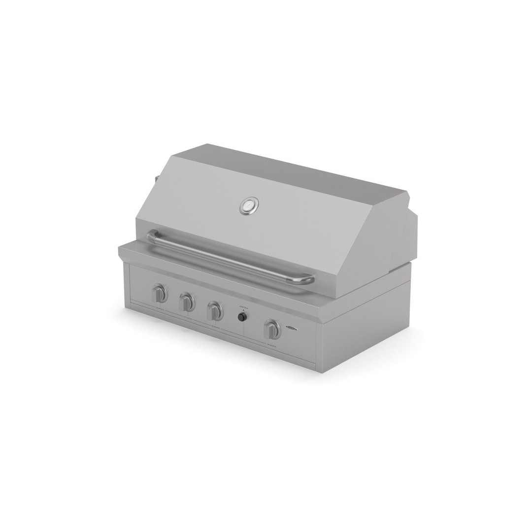 Capital Solid Flat Plate Pro36Rbi Open Grill BBQ 3D Model – High Poly PBR Asset, FBX, Blender - View 33