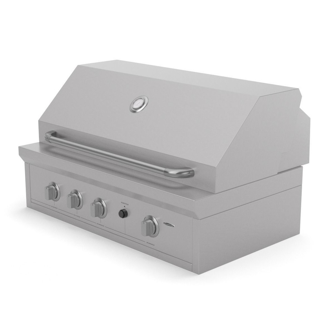 Capital Solid Flat Plate Pro36Rbi Open Grill BBQ 3D Model – High Poly PBR Asset, FBX, Blender - View 34