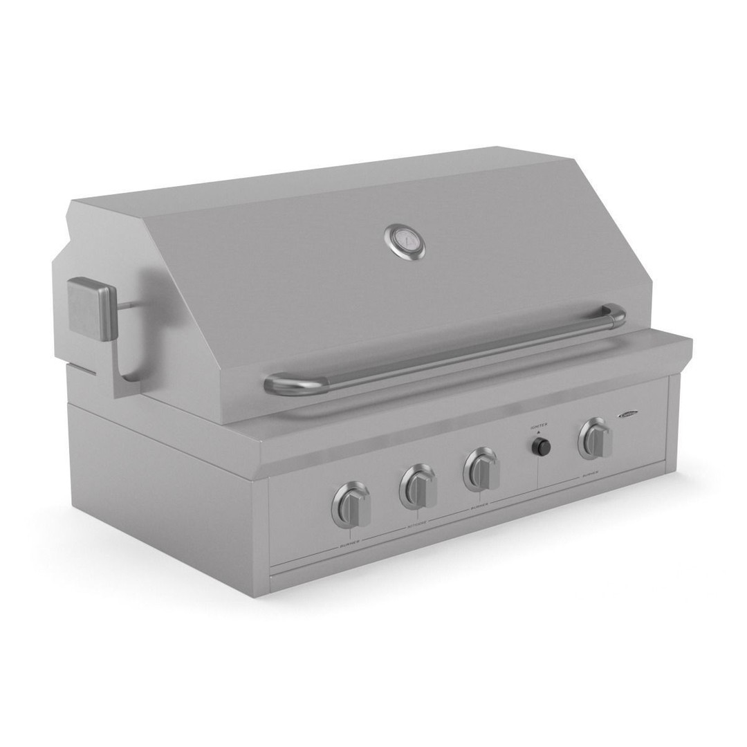 Capital Solid Flat Plate Pro36Rbi Open Grill BBQ 3D Model – High Poly PBR Asset, FBX, Blender - View 36