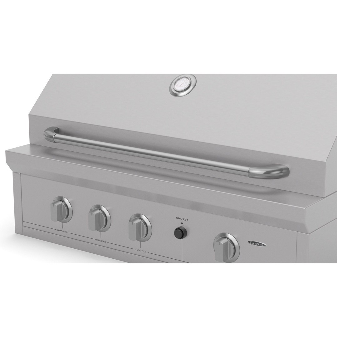 Capital Solid Flat Plate Pro36Rbi Open Grill BBQ 3D Model – High Poly PBR Asset, FBX, Blender - View 4