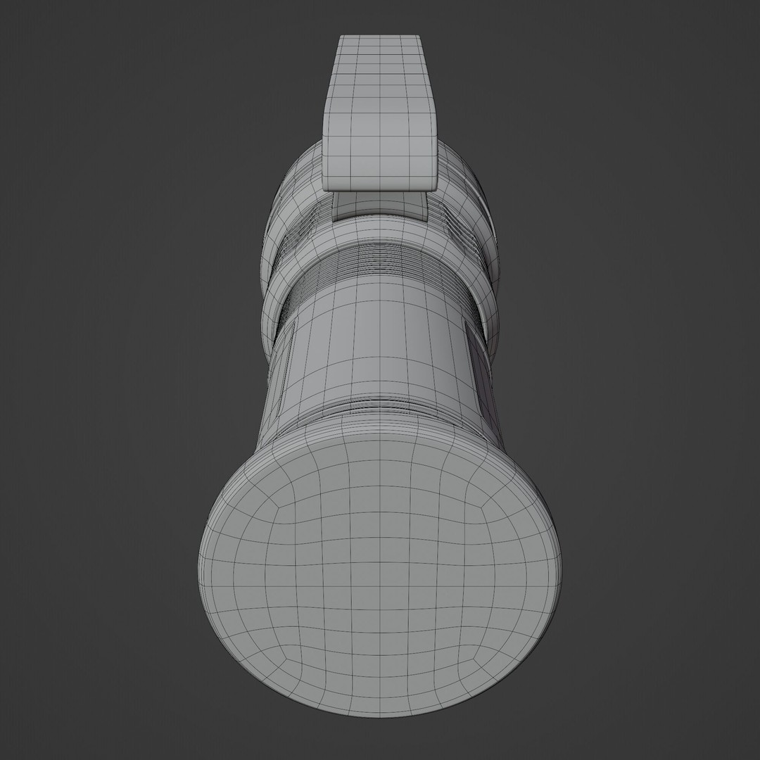 Flashlight 3D Model – High-Poly PBR Asset for Blender, FBX, OBJ - View 14