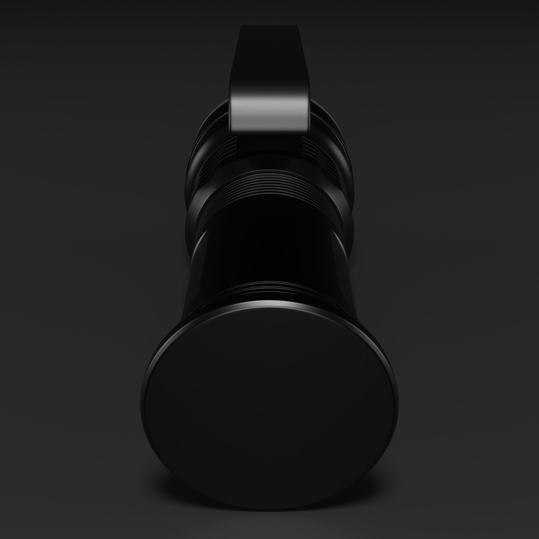 Flashlight 3D Model – High-Poly PBR Asset for Blender, FBX, OBJ - View 6