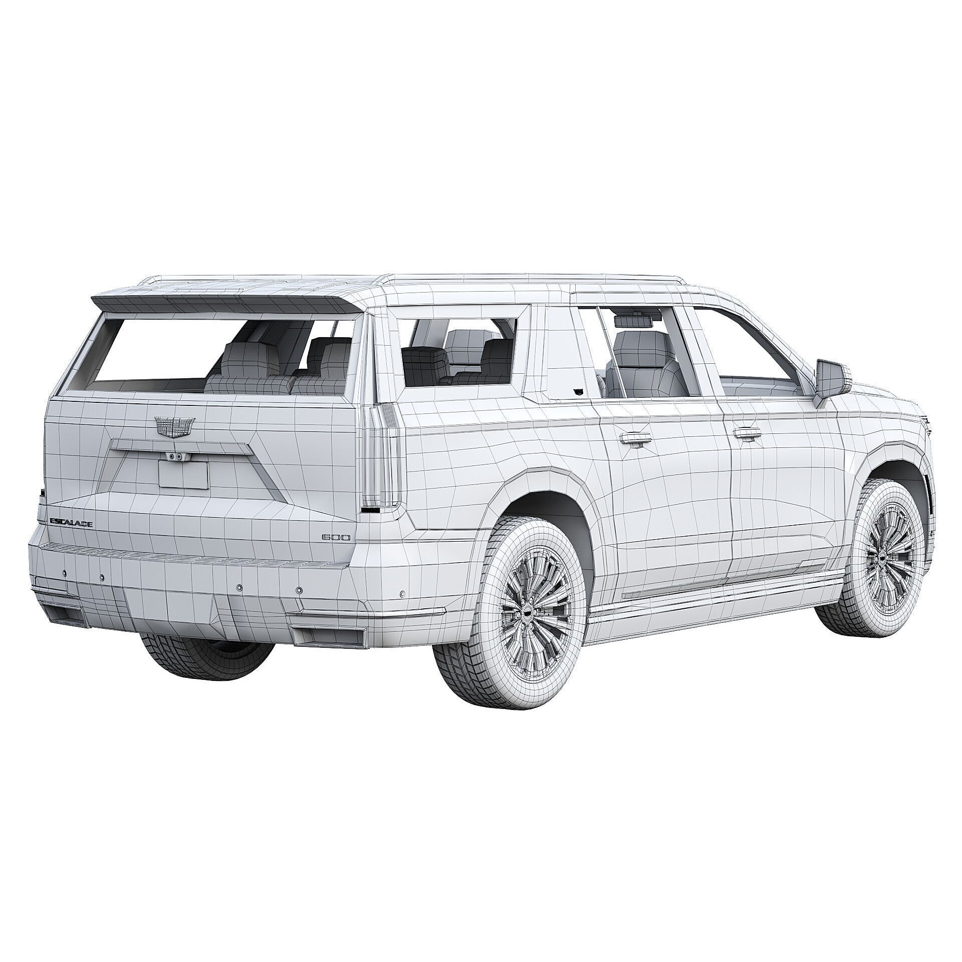 Cadillac Escalade ESV 2025 - Game-Ready 3D Model