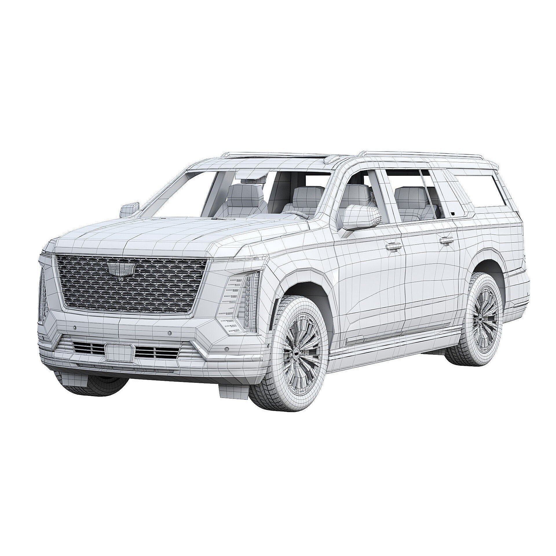 Cadillac Escalade ESV 2025 - Game-Ready 3D Model - View 10