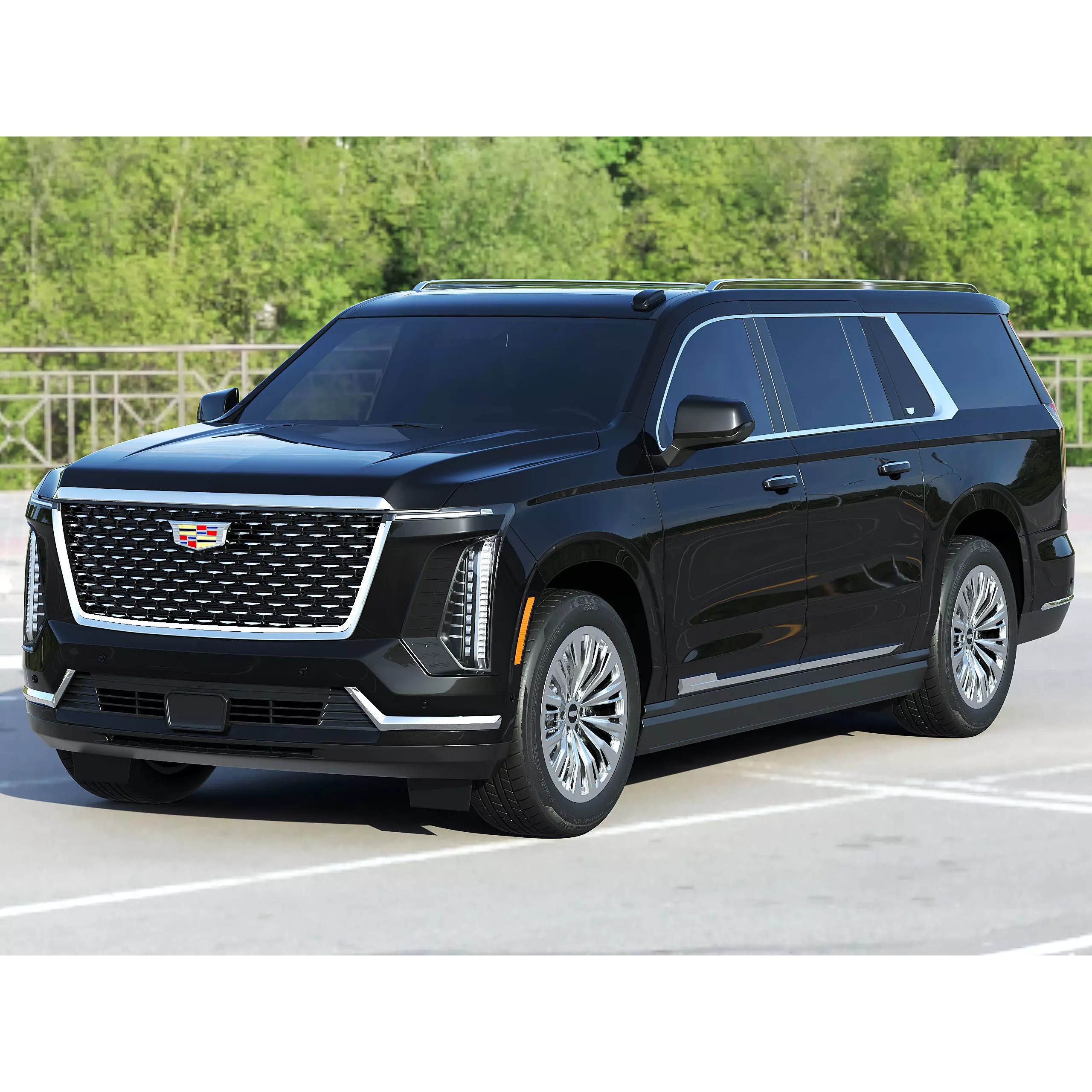 Cadillac Escalade ESV 2025 - Game-Ready 3D Model - View 2