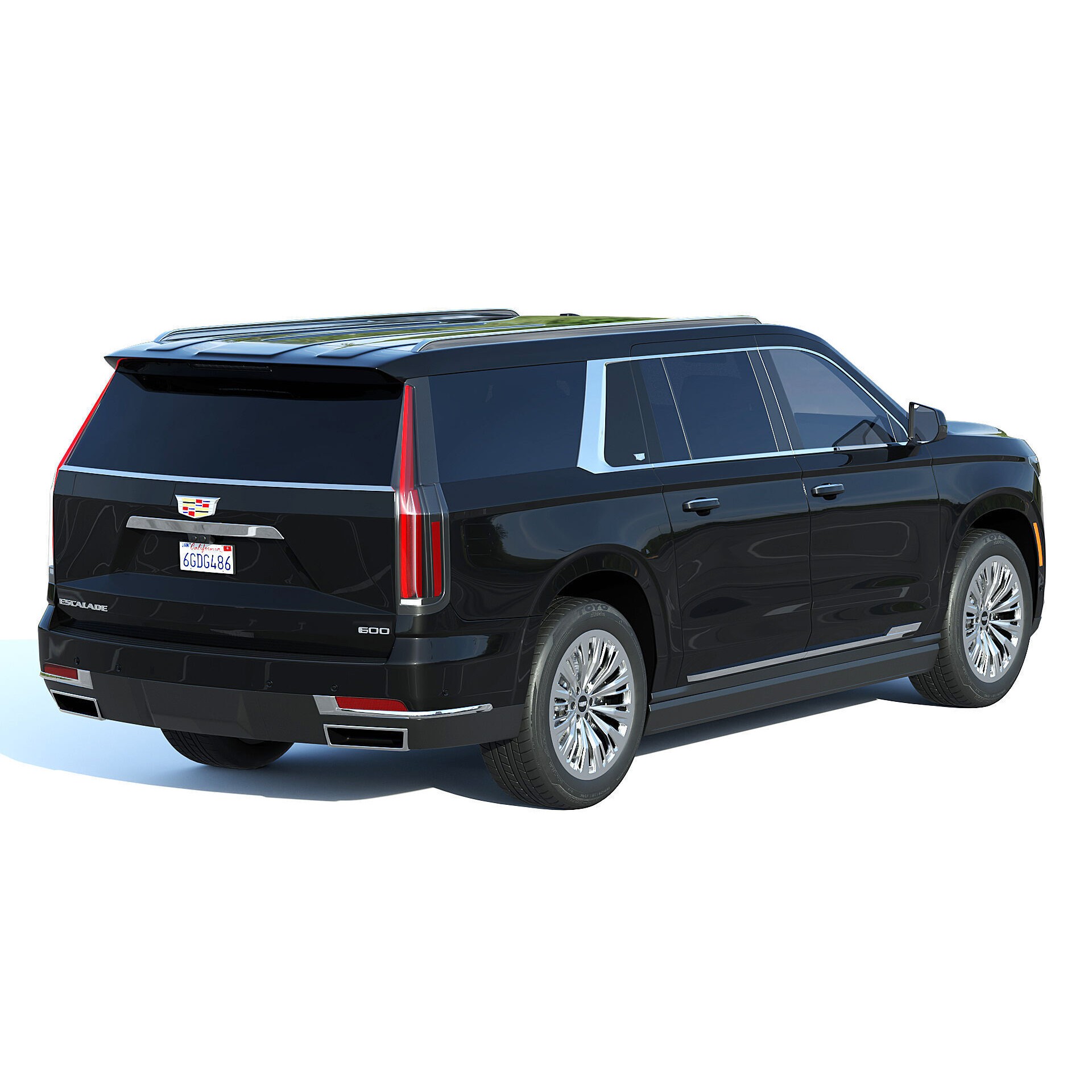 Cadillac Escalade ESV 2025 - Game-Ready 3D Model - View 4