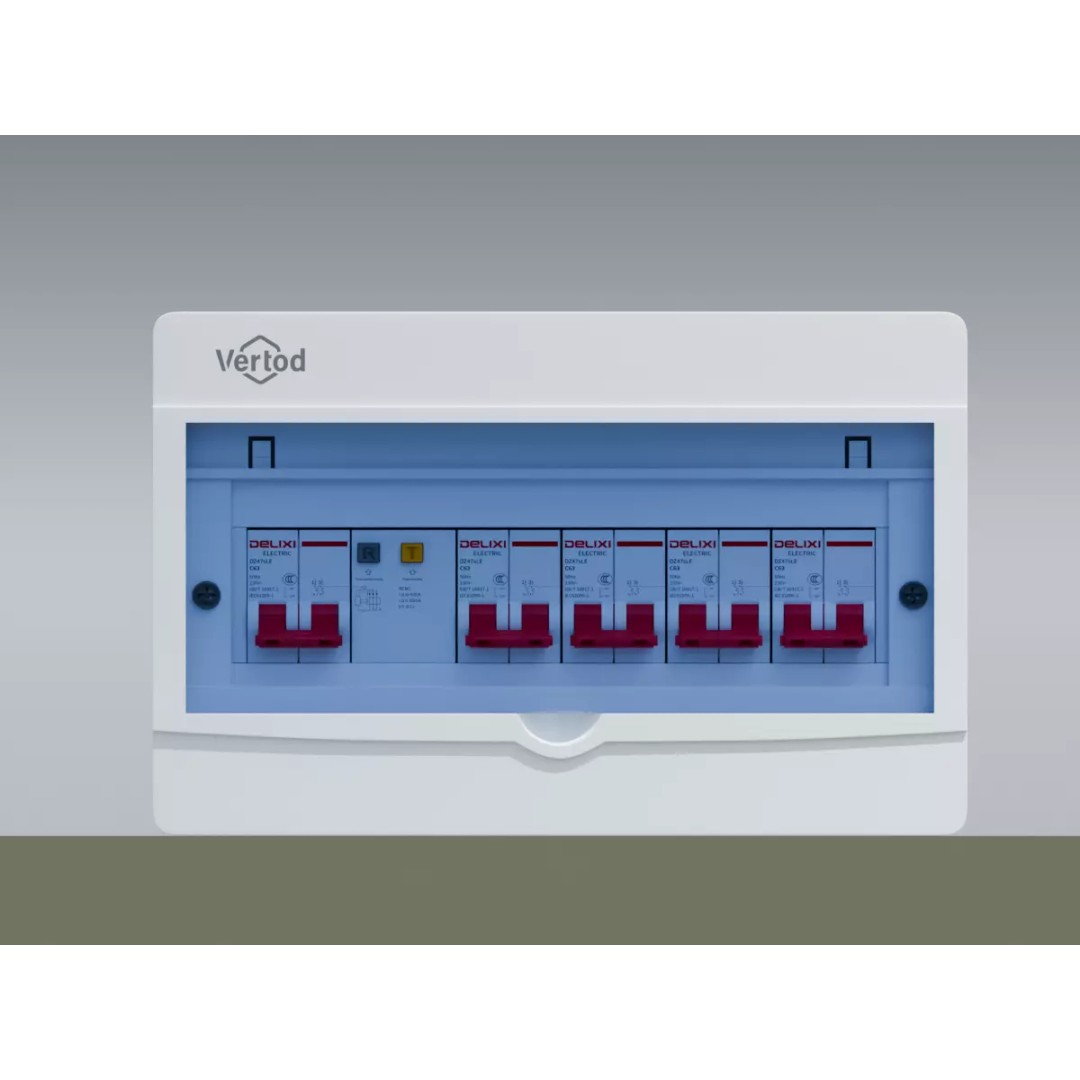 Home Circuit Breaker Panel 3D Model – PBR Distribution Box, Blender, FBX - View 4