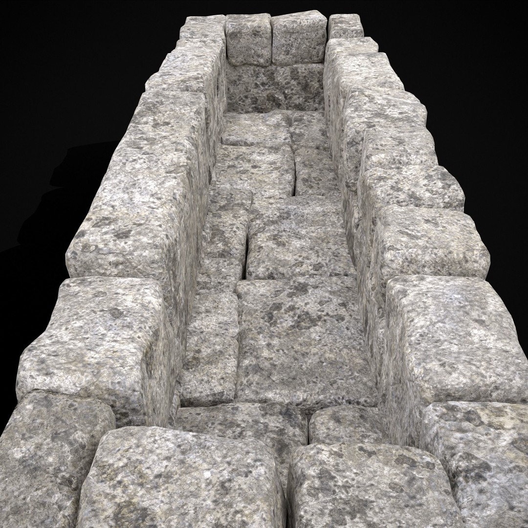 Rustic Stone Fireplace 3D Model – Low Poly Game Asset, FBX, OBJ - View 12