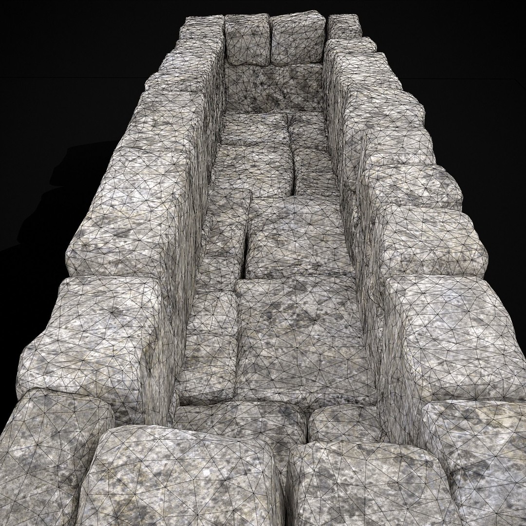 Rustic Stone Fireplace 3D Model – Low Poly Game Asset, FBX, OBJ - View 13