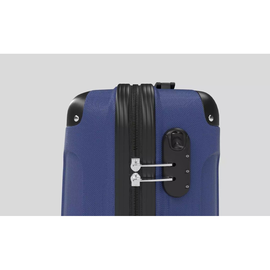 Hard Shell Suitcase 3D Model – Modern Luggage Design, FBX, PBR - View 12