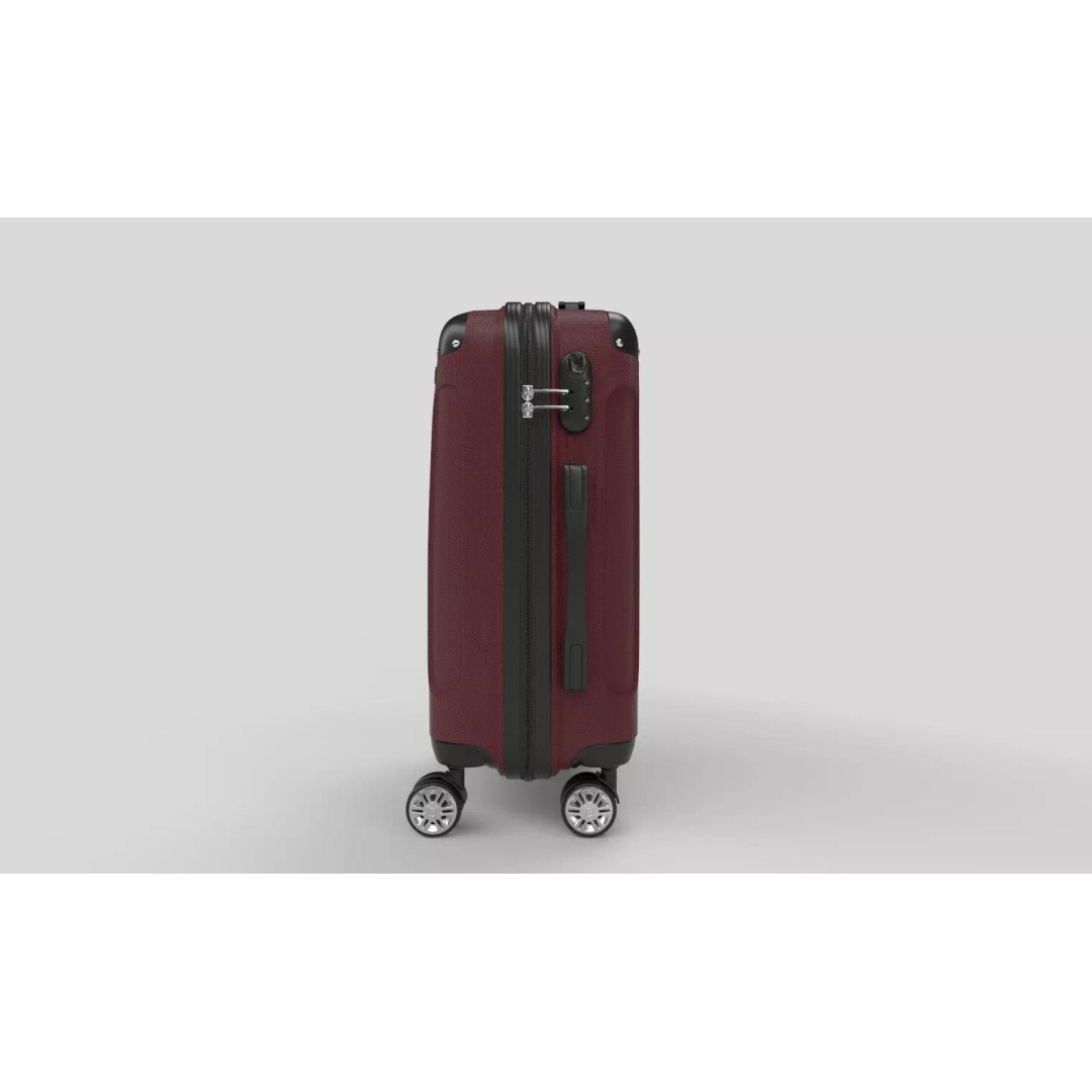 Hard Shell Suitcase 3D Model – Modern Luggage Design, FBX, PBR - View 13