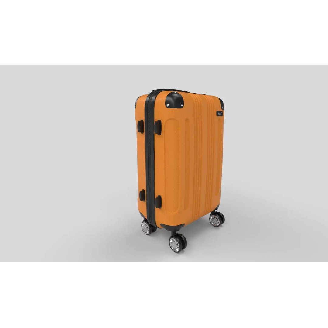 Hard Shell Suitcase 3D Model – Modern Luggage Design, FBX, PBR - View 2
