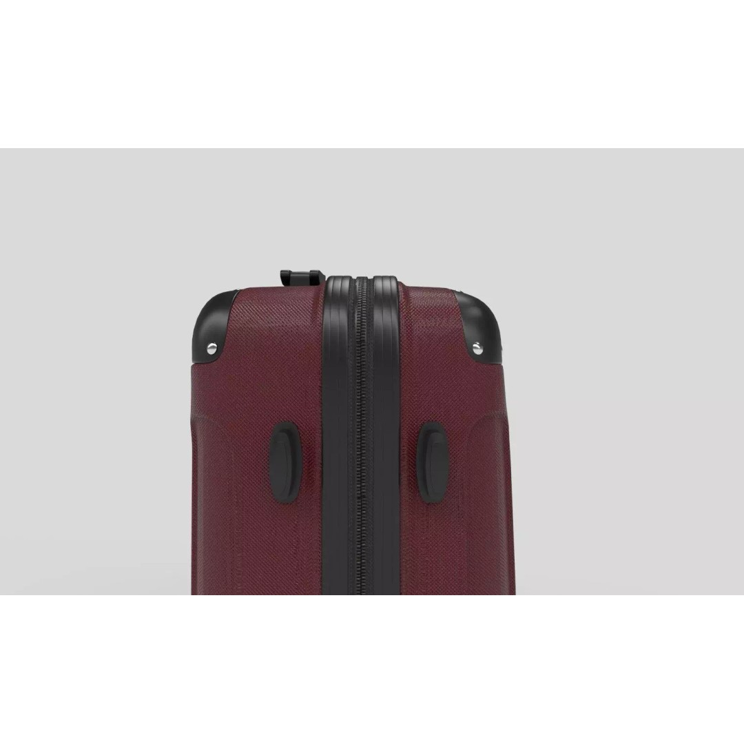 Hard Shell Suitcase 3D Model – Modern Luggage Design, FBX, PBR - View 5
