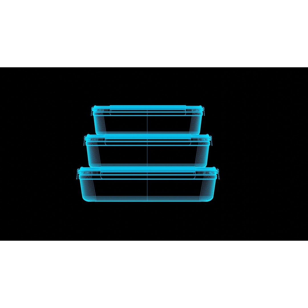 Food Storage Container 3D Model – Low Poly PBR Kitchenware, FBX - View 7