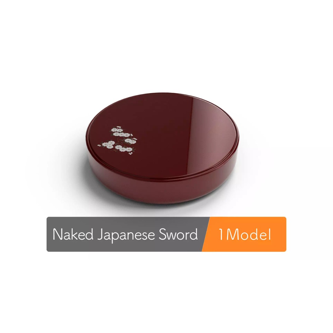 Traditional Japanese Snack Container 3D Model – PBR Textures, FBX & OBJ Formats - View 2
