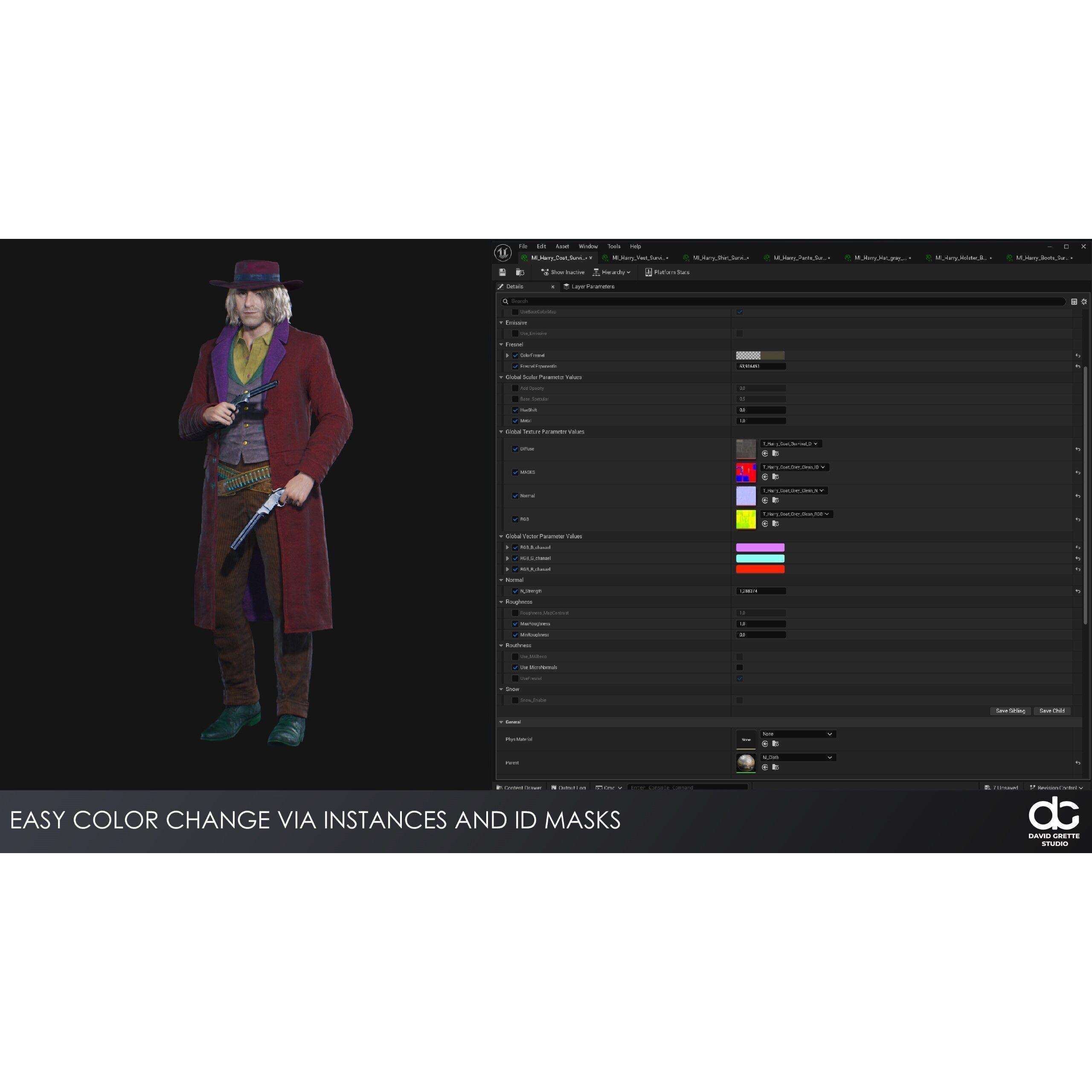 Western Characters Series - Low-Poly Game-Ready 3D Model - View 23
