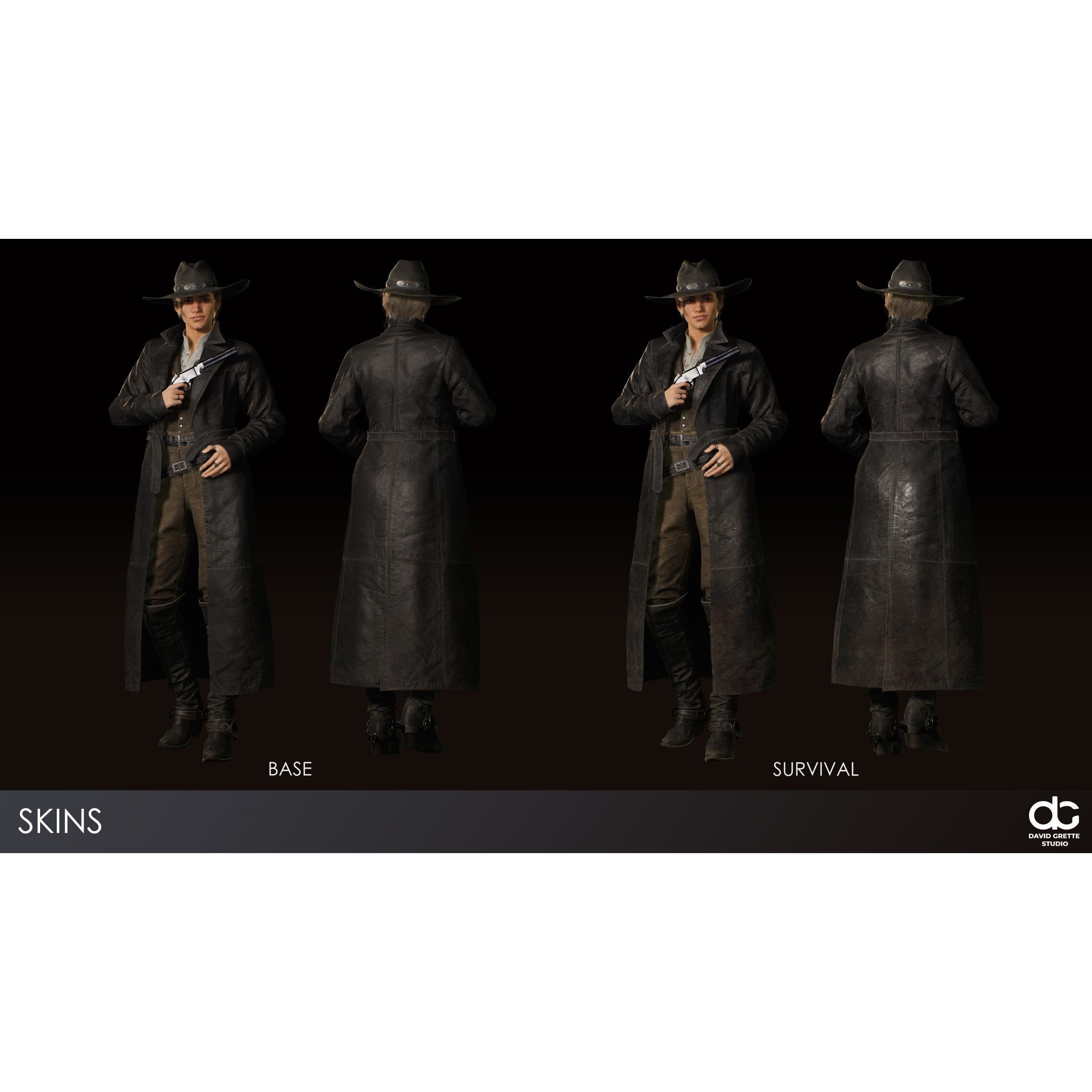 Western Characters Series - Low-Poly Game-Ready 3D Model - View 6