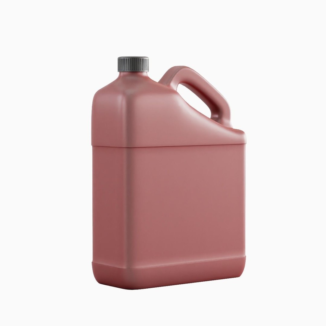 Plastic Canister 3D Model – Mid Poly PBR Asset, FBX, OBJ - View 4