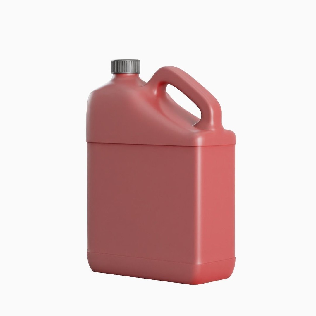 Plastic Canister 3D Model – Mid Poly PBR Asset, FBX, OBJ - View 5