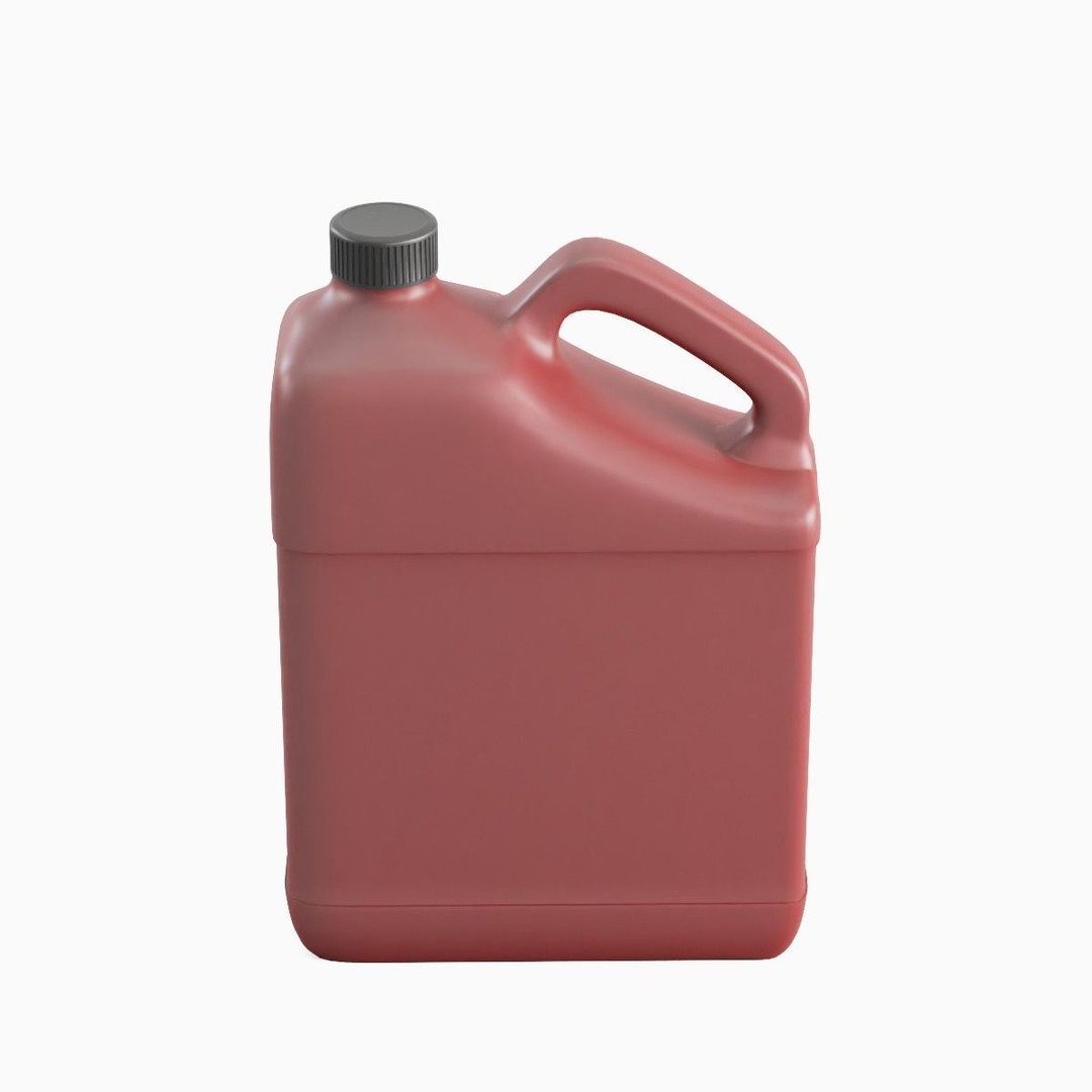 Plastic Canister 3D Model – Mid Poly PBR Asset, FBX, OBJ - View 6
