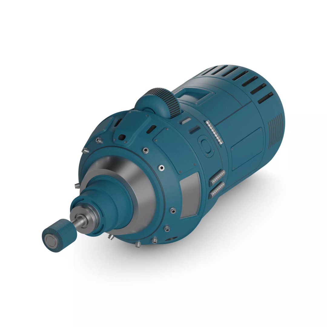 Rotary Tool 3D Model – Realistic Low Poly Design, FBX Format