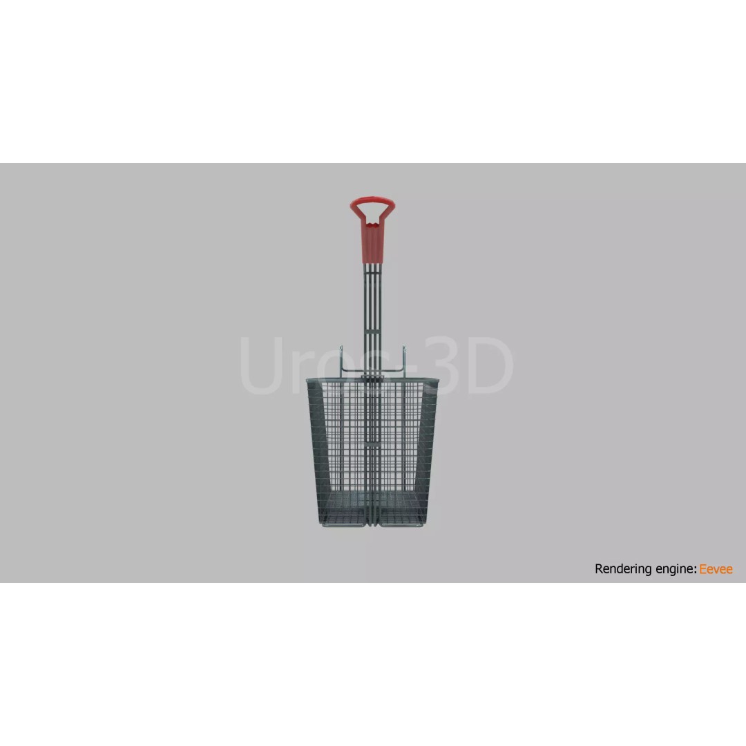 Deep Fryer Basket 3D Model – Low Poly PBR Asset for Unity, Unreal - View 16
