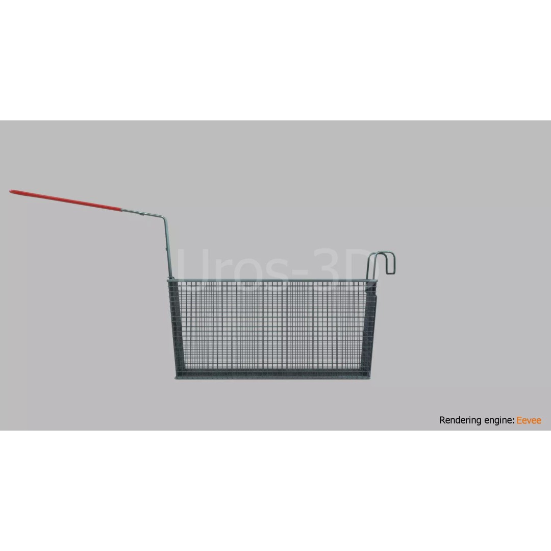 Deep Fryer Basket 3D Model – Low Poly PBR Asset for Unity, Unreal - View 17