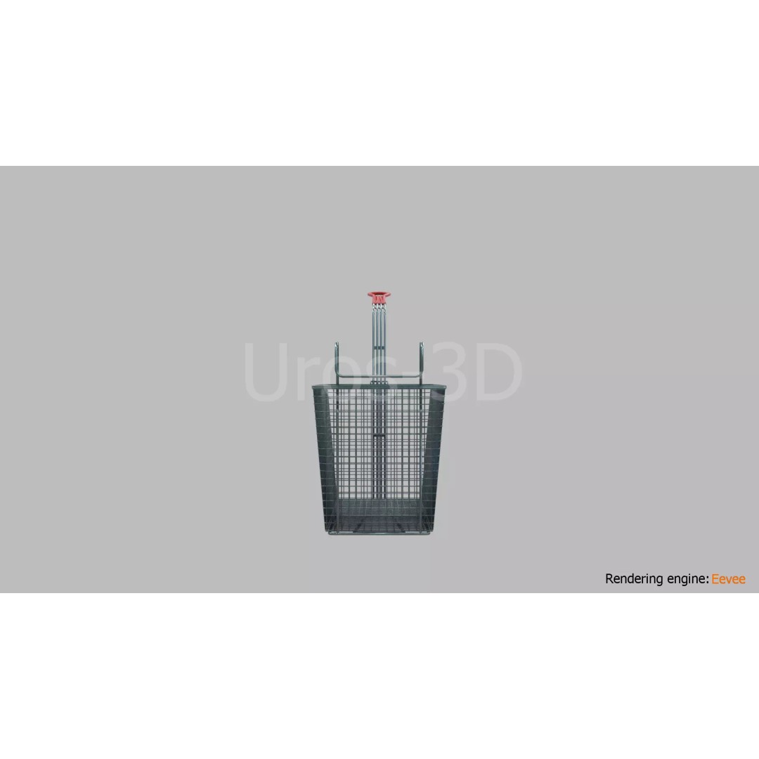 Deep Fryer Basket 3D Model – Low Poly PBR Asset for Unity, Unreal - View 18